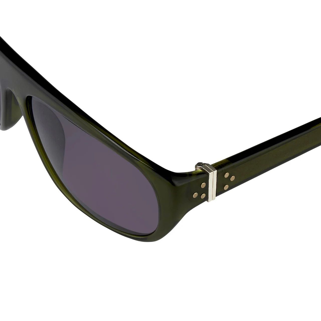 Ann Demeulemeester Sunglasses Flat Top Green and Purple