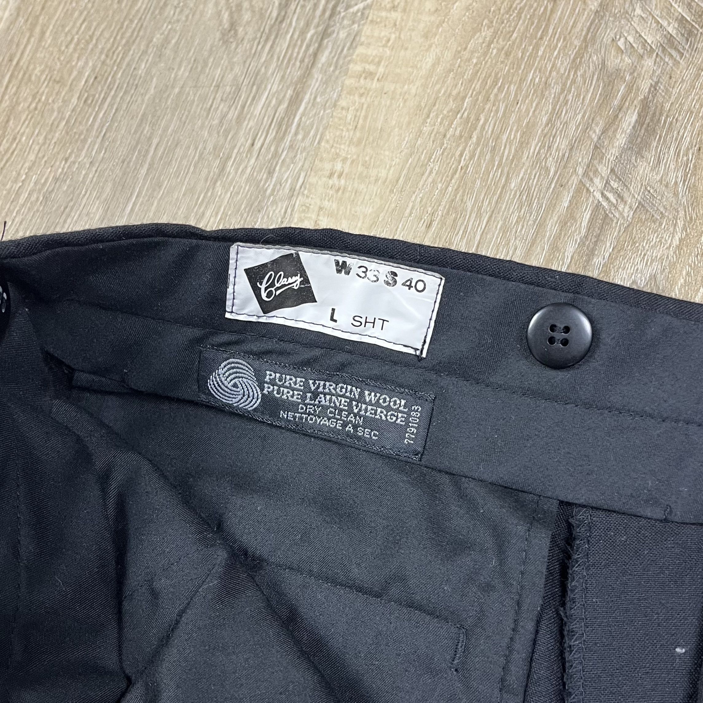 Yves Saint Laurent VTG Yves Saint Laurent Dress Pants 36x28 100% Wool Size US 36 / EU 52 - 6 Thumbnail