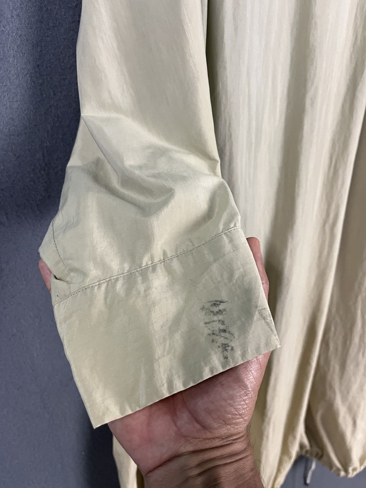 Issey Miyake Vintage 80s Issey Miyake Windcoat Nylon Oversized Long Coat Size US M / EU 48-50 / 2 - 8 Thumbnail