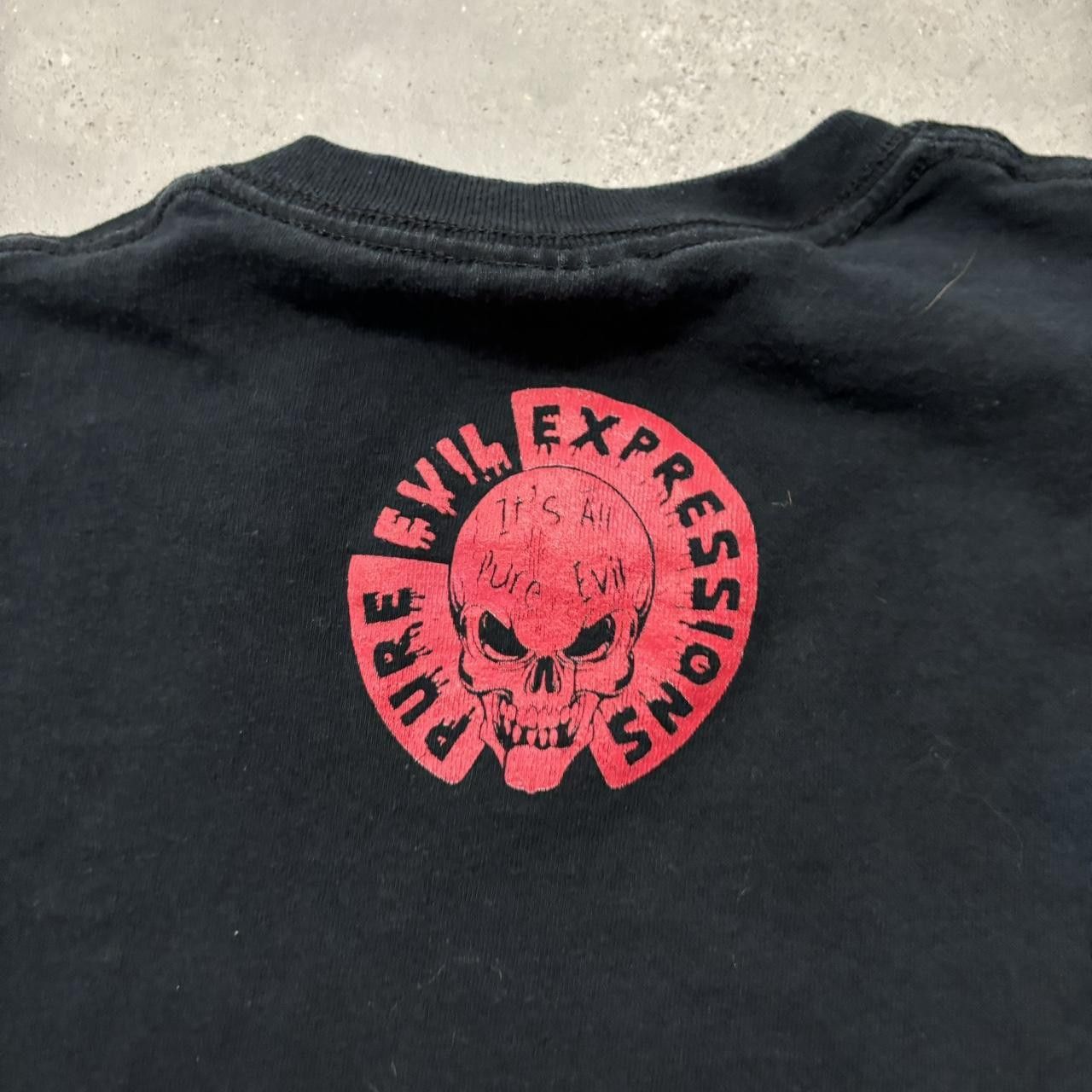 Japanese Brand × Vintage Crazy Vintage Y2K/2000s Funny Quote Horror Grunge Halloween Tee! Size US M / EU 48-50 / 2 - 5 Thumbnail
