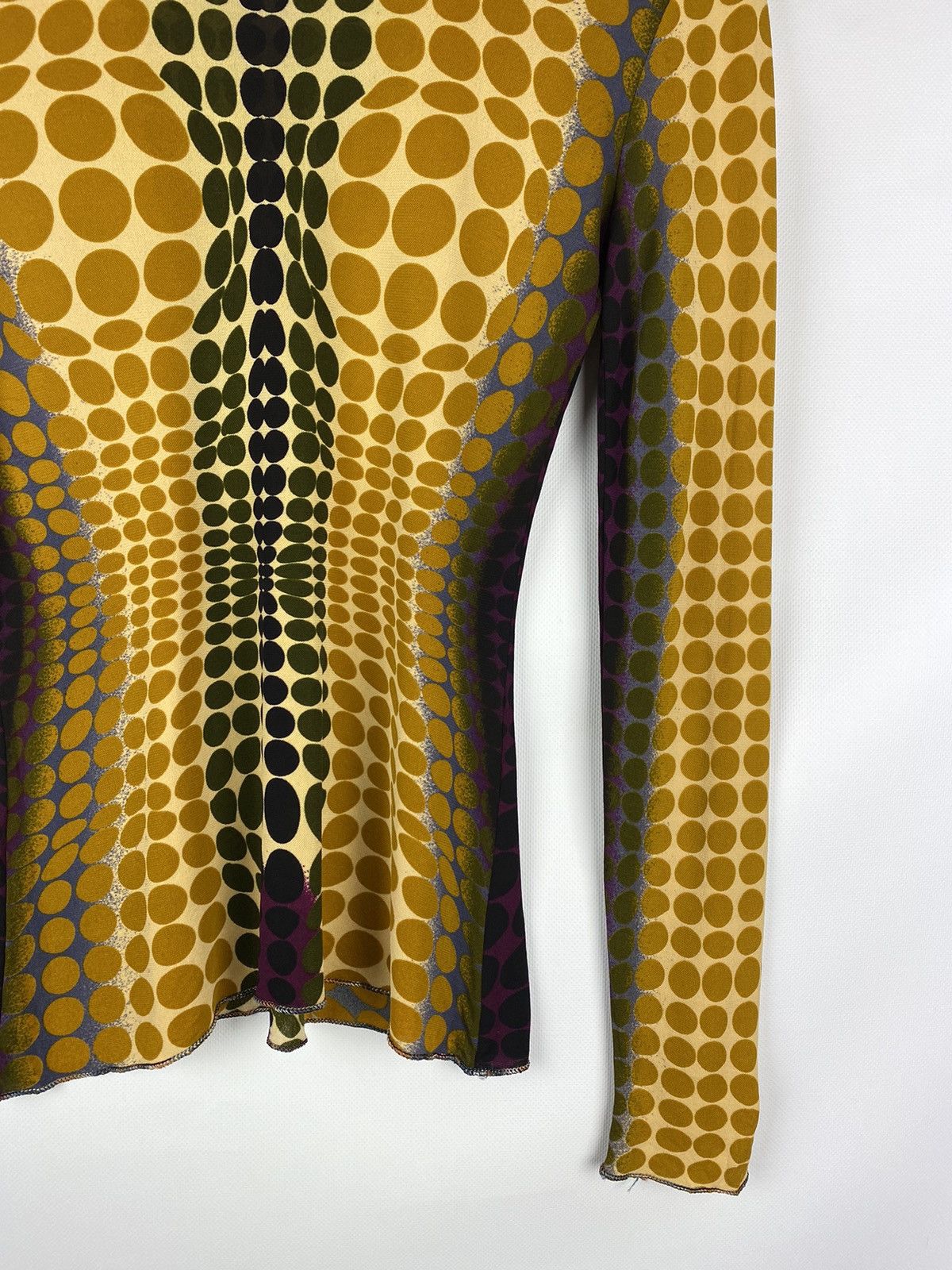 Jean Paul Gaultier 1995 archival cyber dot mesh top tunic