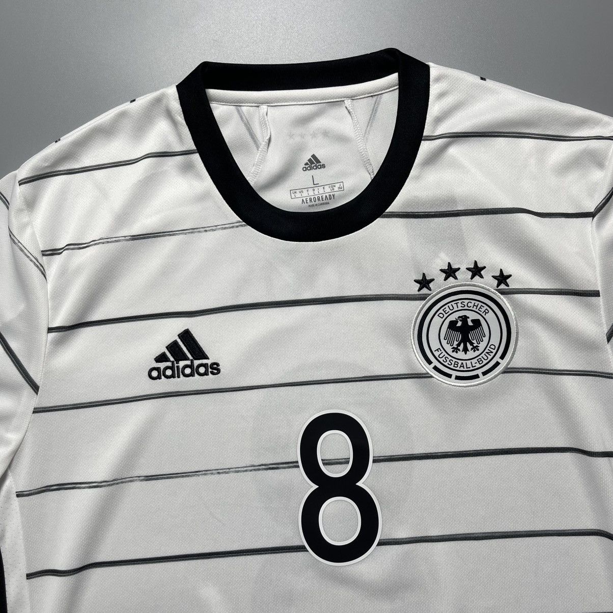Adidas GERMANY ADIDAS 2020 EURO FOOTBALL HOME JERSEY #8 KROOS Size US L / EU 52-54 / 3 - 4 Thumbnail