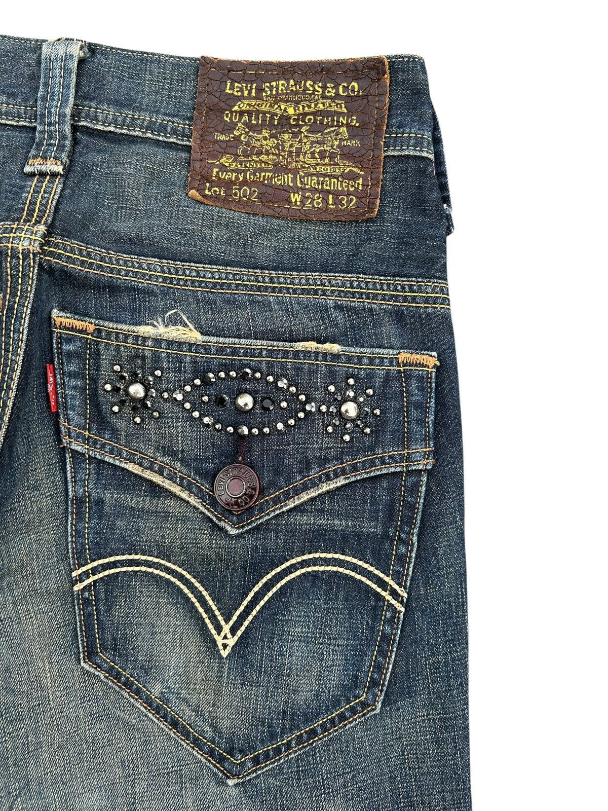 Kapital VINTAGE LEVIS HIPPIES STYLE RUSTY DISTRESSED DENIM JEANS Size US 30 / EU 46 - 2 Thumbnail