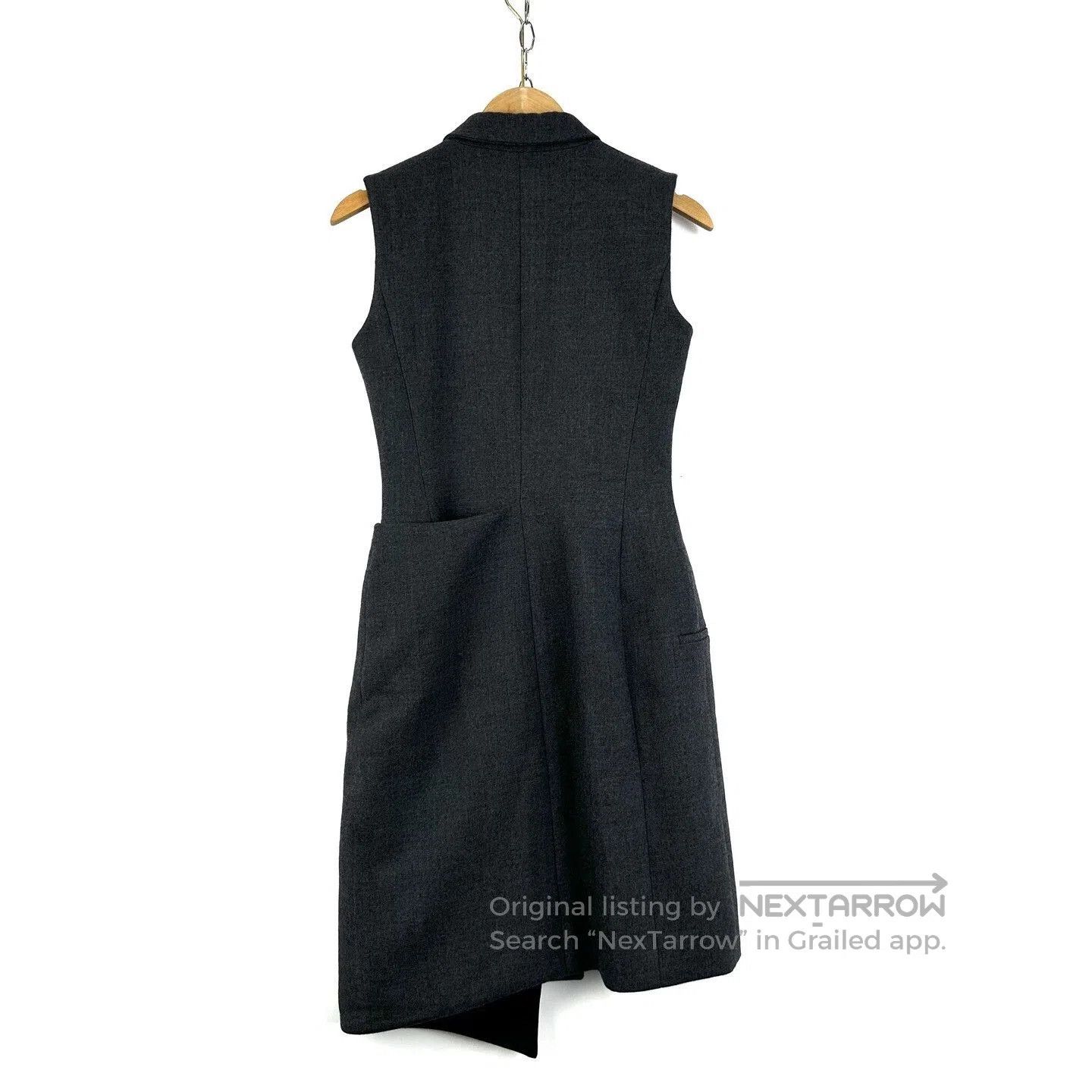 Dior Dior Gray Irregular Sleeveless Gemstone Coat. Size M / US 6-8 / IT 42-44 - 6 Thumbnail
