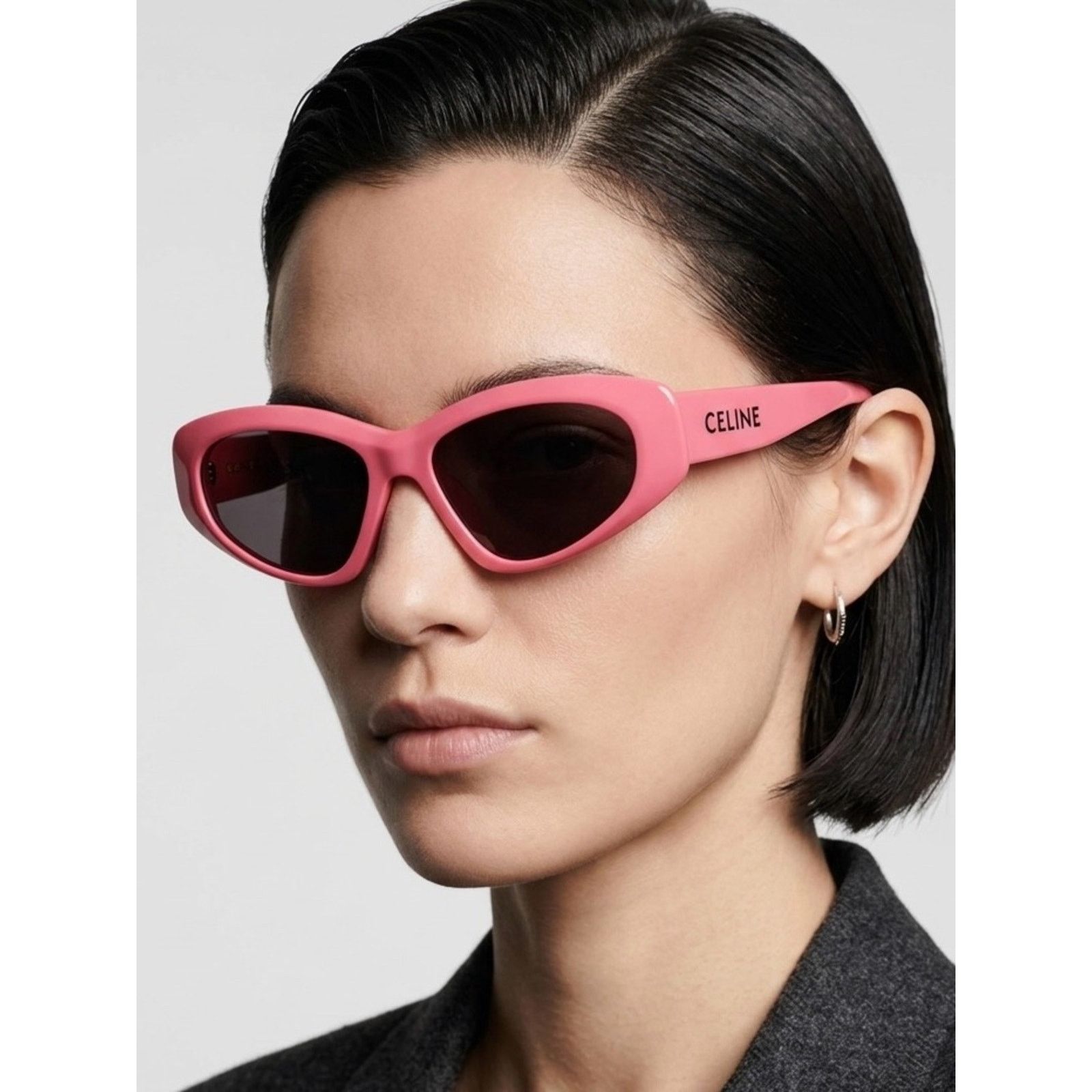 Celine New Celine CL40279U 72A Pink Cat-Eye Sunglasses Authentic Size ONE SIZE - 2 Thumbnail