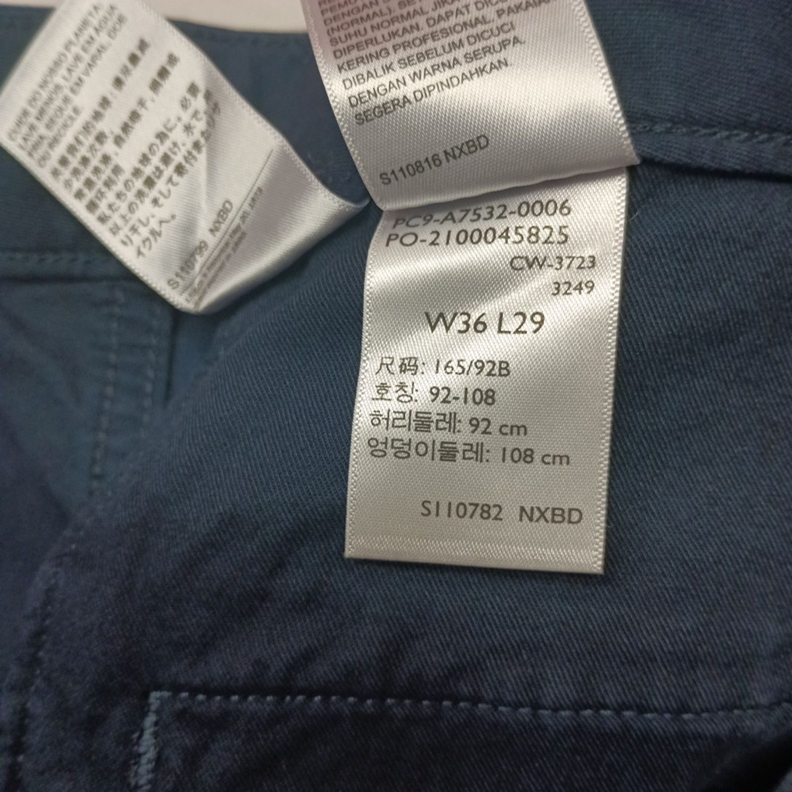 Dockers Dockers Chino Tapered Fit Pants Mens Size 36x29 Blue Pleated Size US 36 / EU 52 - 6 Thumbnail