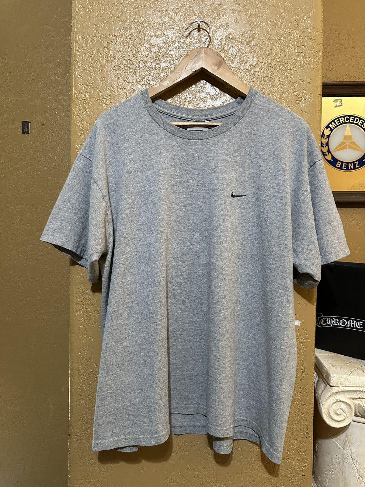 Nike 📌 vintage 00s Nike Gray Tag Swoosh Tee Large Size US L / EU 52-54 / 3 - 1 Thumbnail