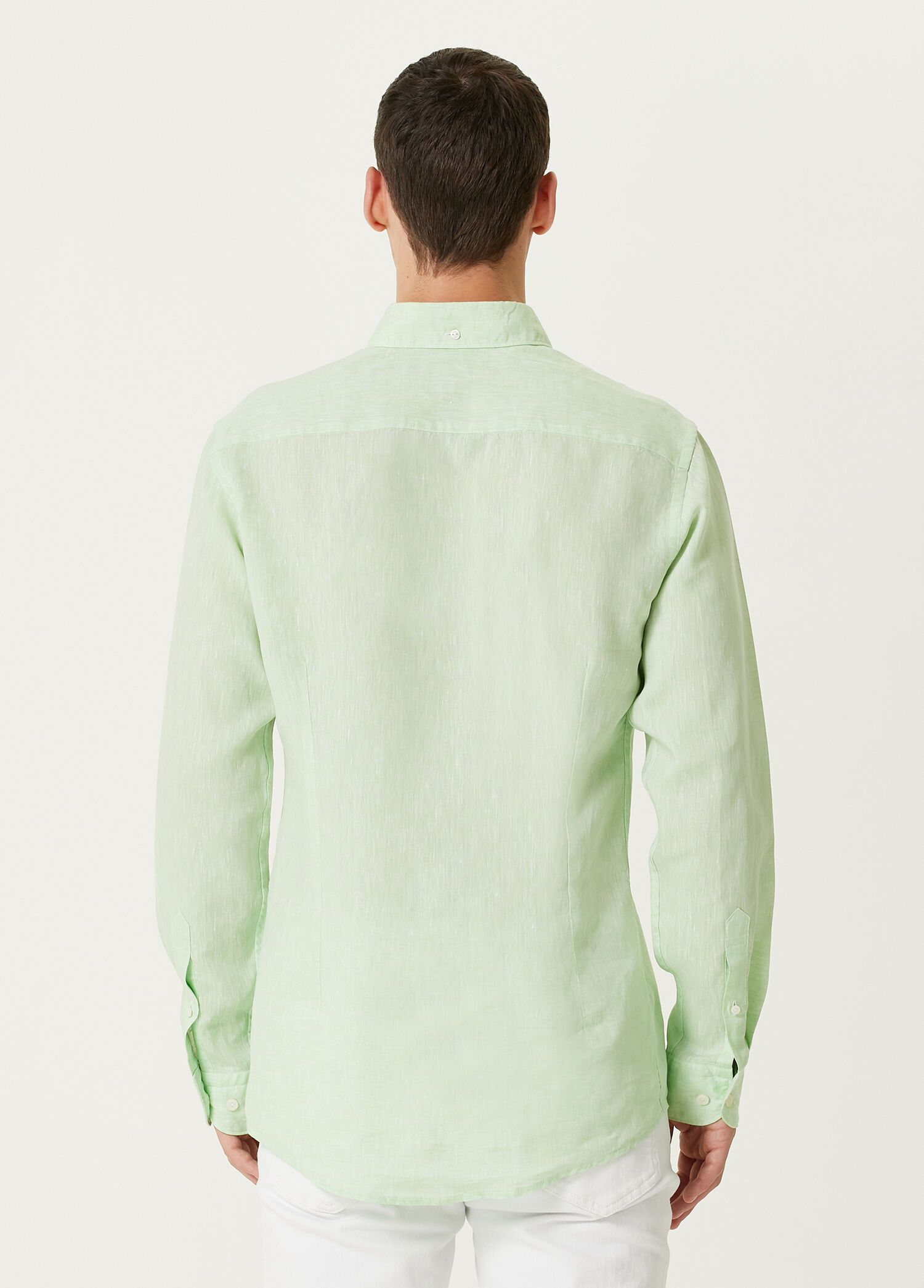 Eton ETON of Sweden contemporary fit green linen shirt 41 Large Size US L / EU 52-54 / 3 - 4 Thumbnail