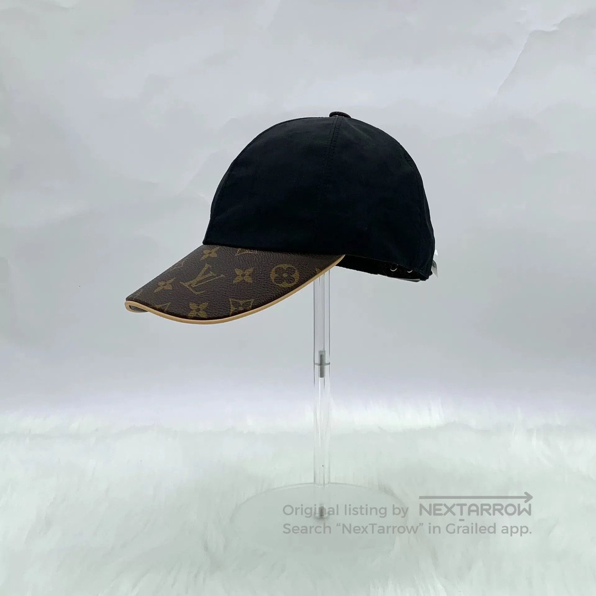 Louis Vuitton Louis Vuitton Black Monogram Logo Cap. Size ONE SIZE - 3 Thumbnail