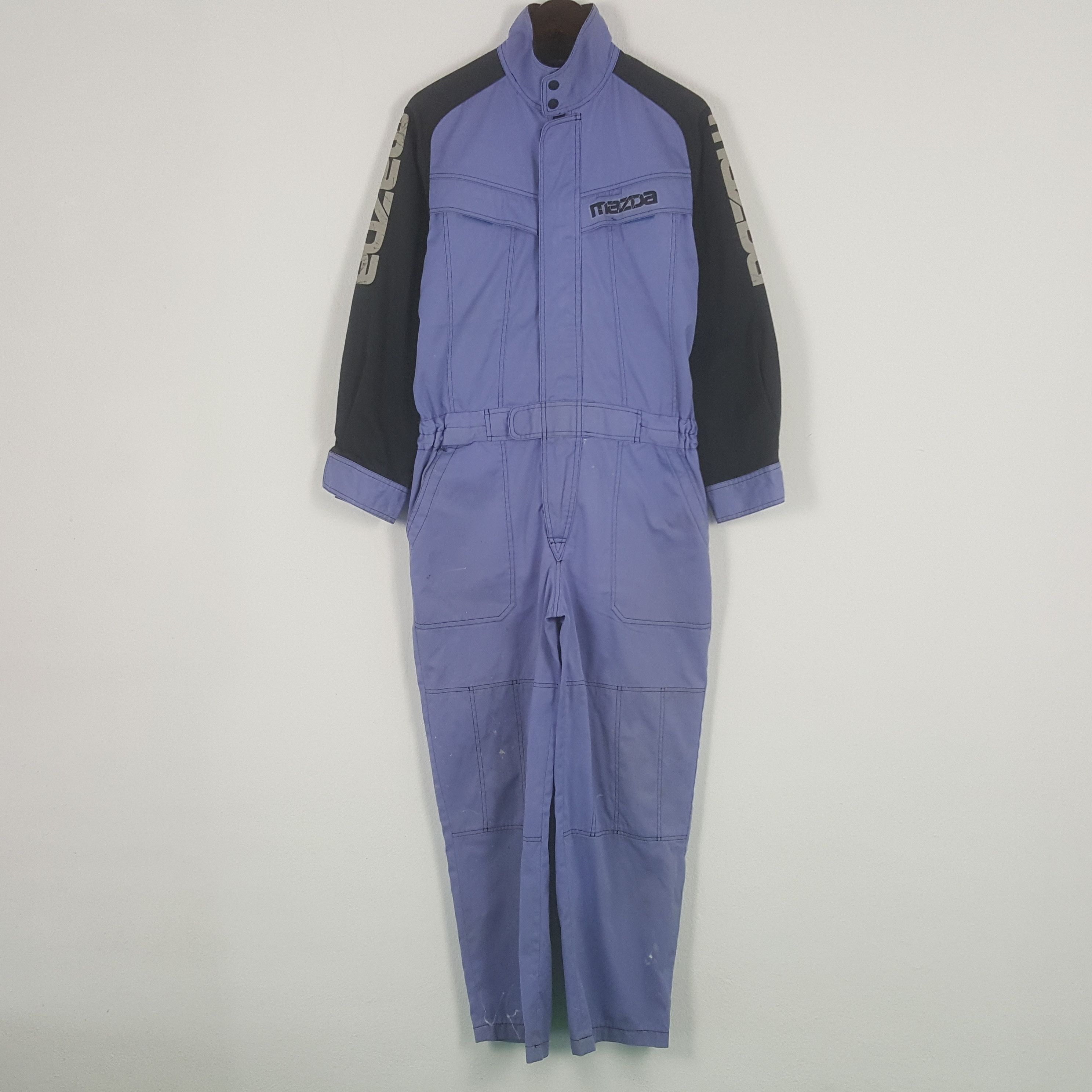 image of Sports Specialties x Vintage Mazda Racing Jumpsuit Coverall Jacket in Purple, Men's (Size Medium)