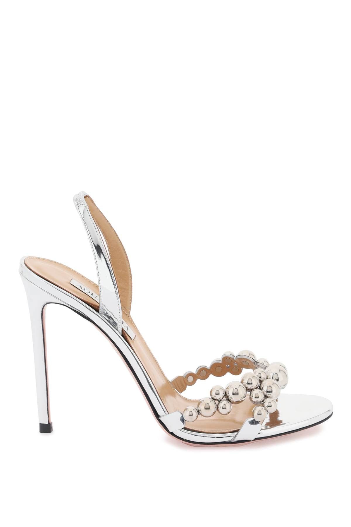 aquazzura pom pom sandals