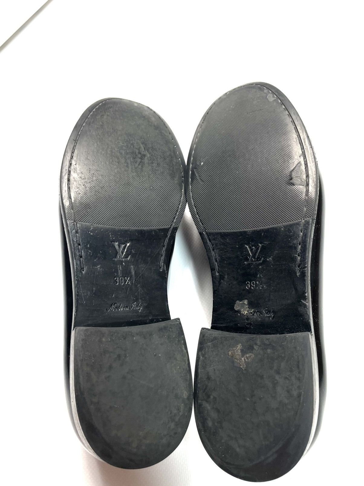 Louis Vuitton LV Chess Flat Loafer QL Glazed Calf Chain 39.5 Size US 9.5 / IT 39.5 - 7 Thumbnail