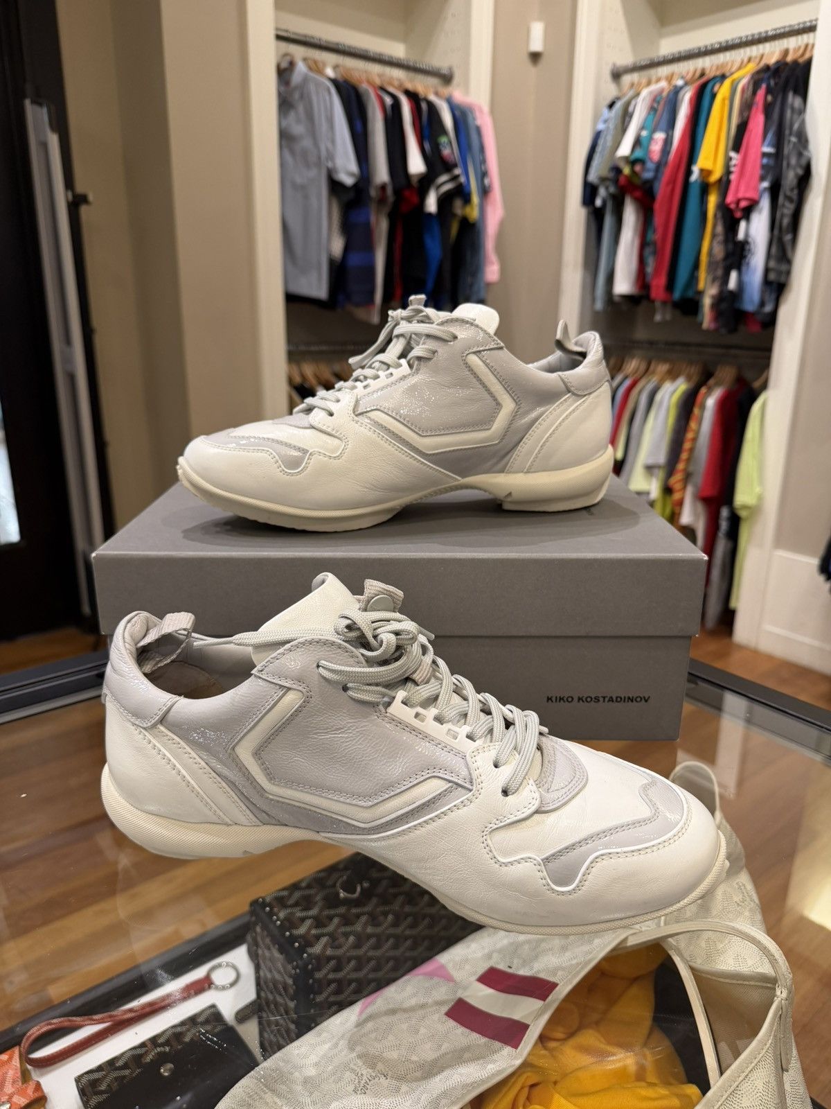 Kiko Kostadinov Kiko Kostadinov Ostro Leather Sneaker - White Size US 12 / EU 45 - 2 Thumbnail