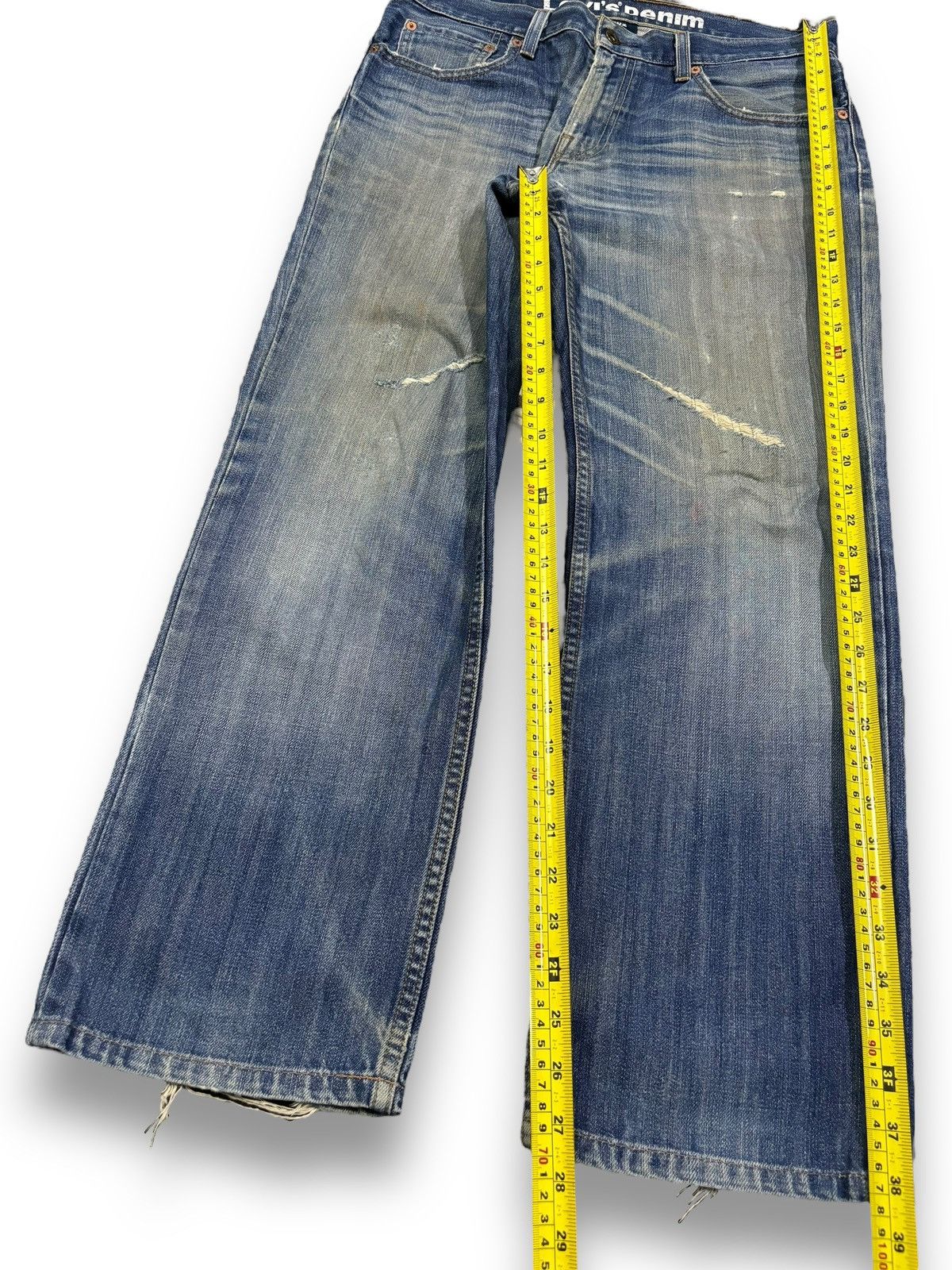 Levi's Vintage Clothing Vintage Levis 502 Mud Wash Straight Leg Distressed Jeans Size US 32 / EU 48 - 17 Thumbnail