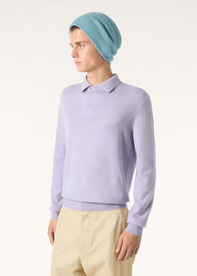 Loro Piana os11x0226 FAQ9447 Sergio Polo Shirt in Iced Violet Size US M / EU 48-50 / 2 - 4 Thumbnail