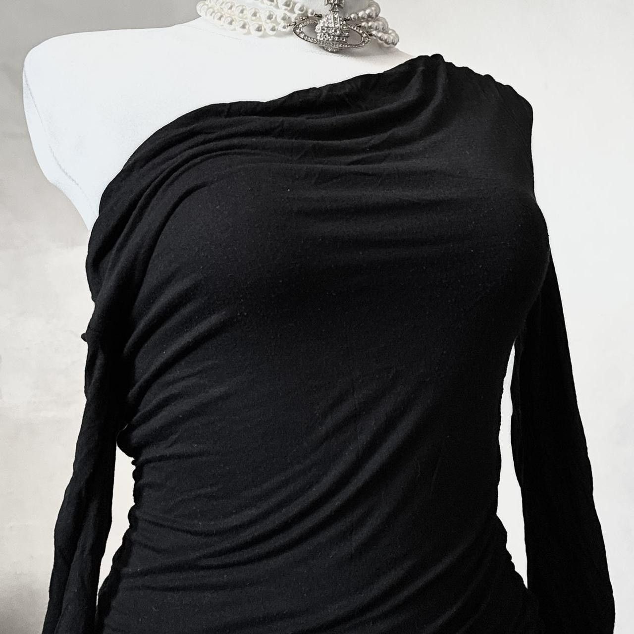 Vintage Stunning Avant - Garde draped top/ blouse Size S / US 4 / IT 40 - 3 Thumbnail