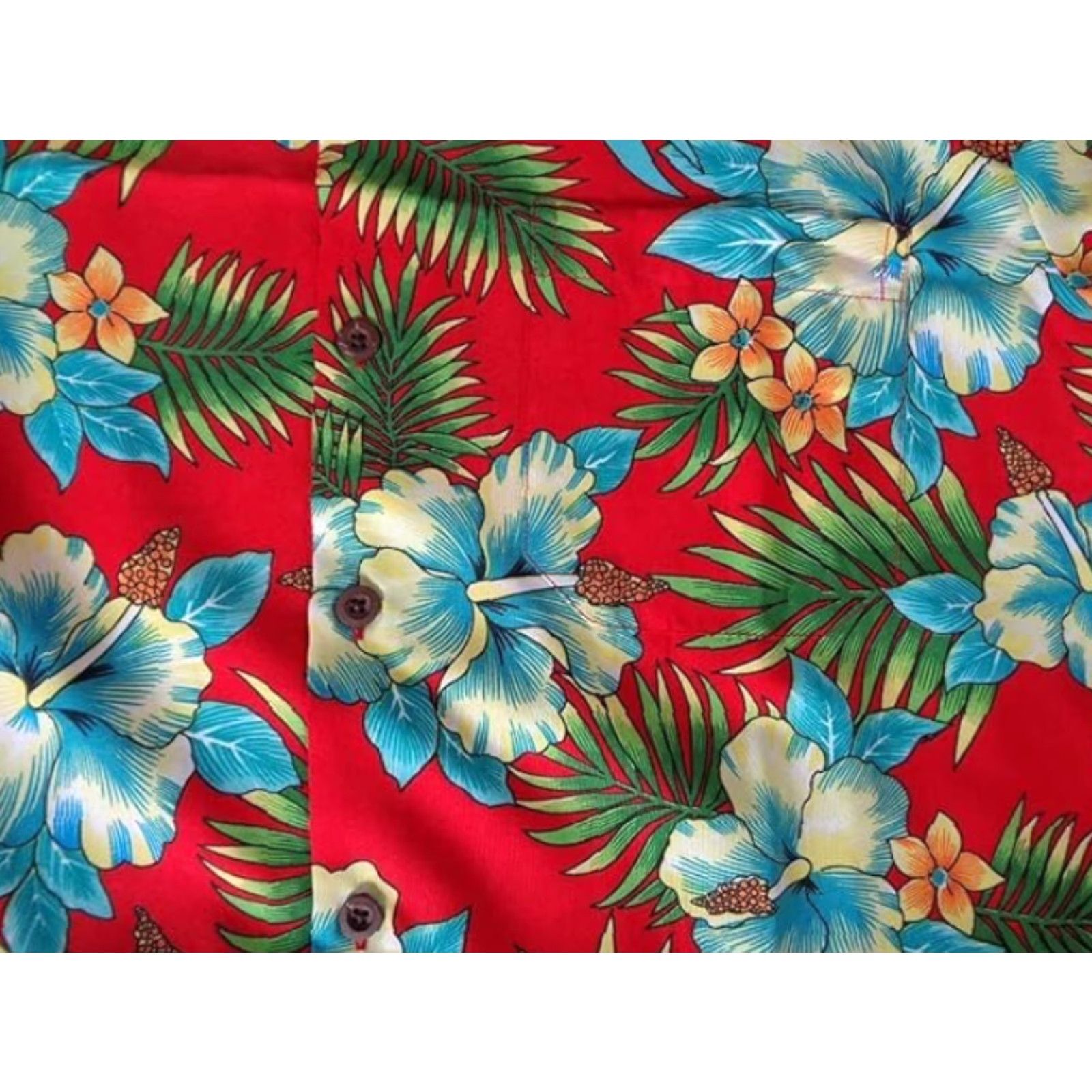 47 Hawaiian Shirt 47 Allover Flower Beach Aloha Casual Holiday Red L Mens Size US L / EU 52-54 / 3 - 3 Thumbnail