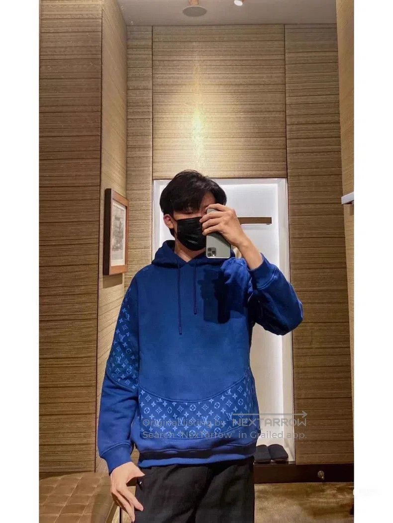 Louis Vuitton Louis Vuitton Presbyopic patchwork blue hoodie Size US M / EU 48-50 / 2 - 8 Thumbnail