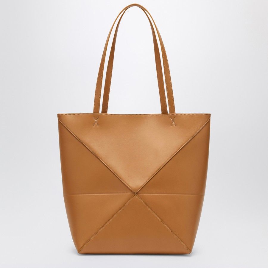 Loewe o1d2blof0824 Size: OS / Puzzle Fold Tote Desert Bag in Camel Size ONE SIZE - 3 Thumbnail