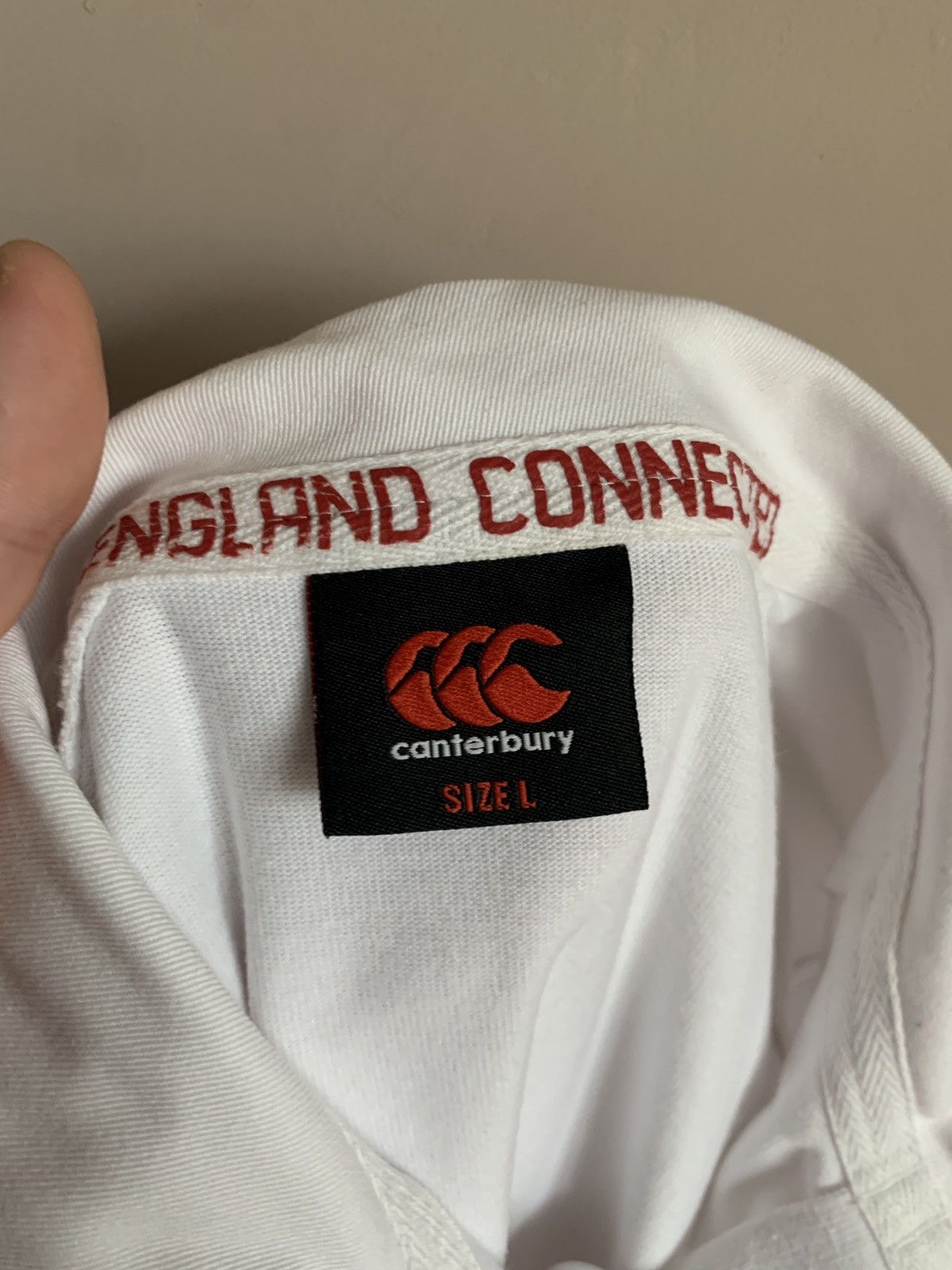 Canterbury of New Zealand England 2015 World Cup Rugby Union Shirt Canterbury Jersey L Size US L / EU 52-54 / 3 - 12 Thumbnail