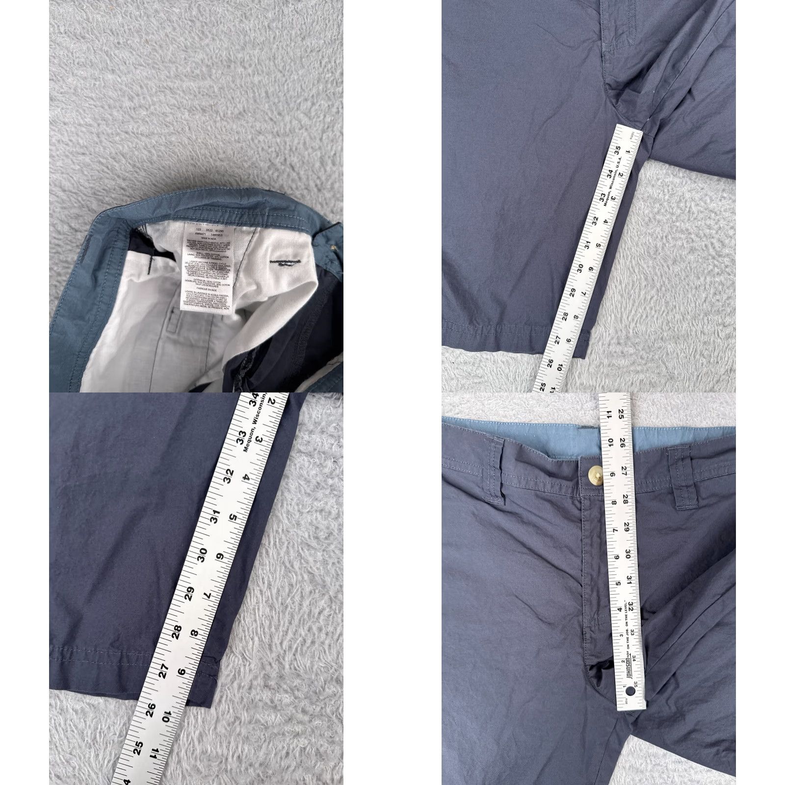 Vintage Columbia Shorts Men 30 Blue Chino 100% Cotton Hiking Camping 30x10 Size US 30 / EU 46 - 8 Thumbnail