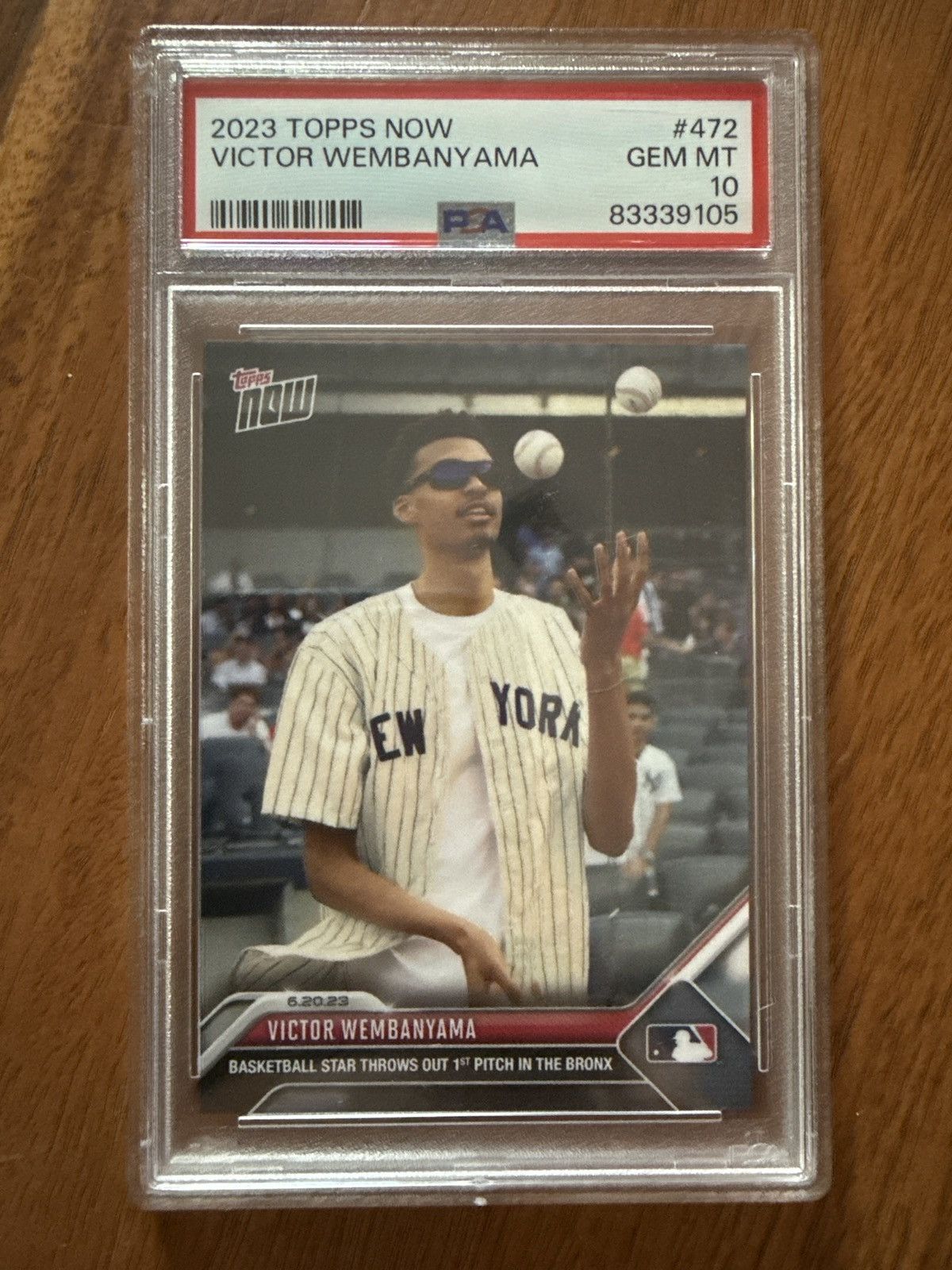 New York Yankees 2023 Topps Now Victor Wembanyama GEM Mint 10 Size ONE SIZE - 1 Thumbnail