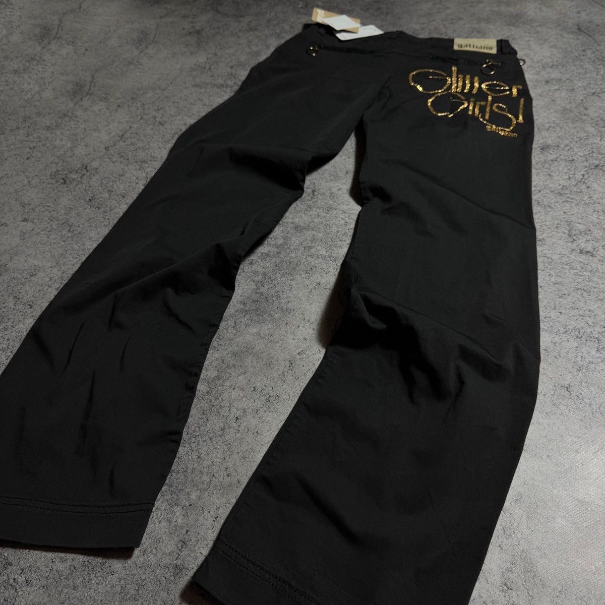 John Galliano NEW Galliano Glitter Girls Rare Pants Size 32" / US 10 / IT 46 - 3 Thumbnail