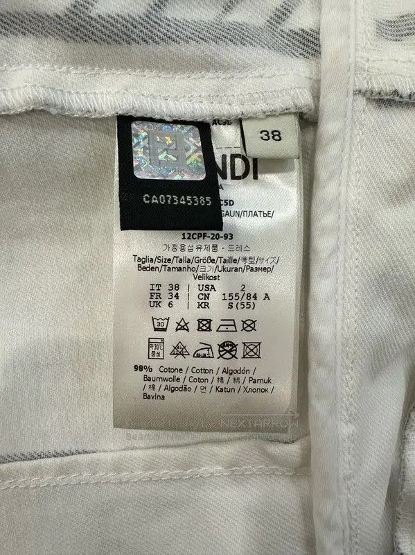 Fendi Fendi Short Sleeve Denim Dress for Women . Size S / US 4 / IT 40 - 6 Thumbnail