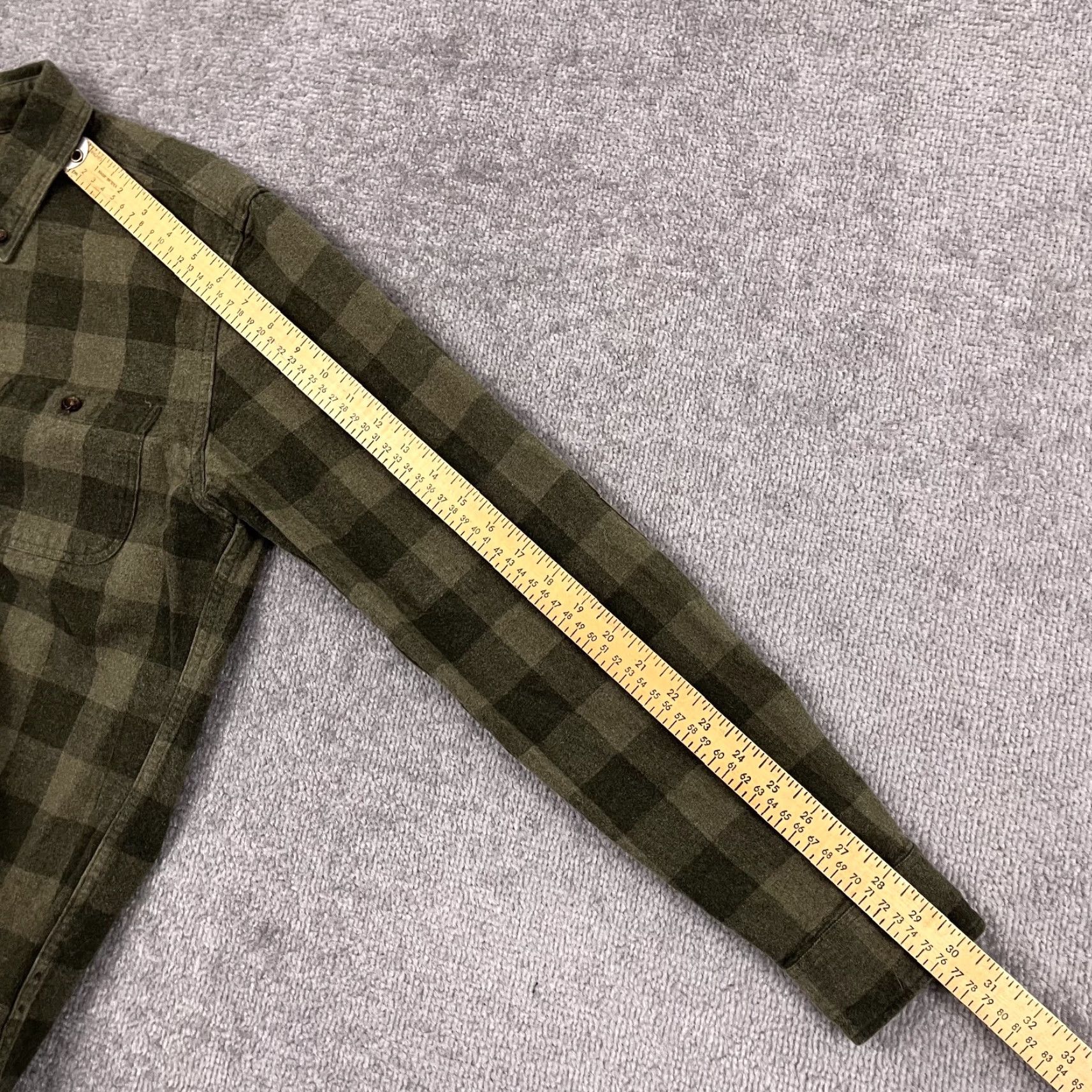 J.Crew J. Crew Shirt Men Medium Green Plaid Rugged Flannel Elbow Pad Button Down Hiking Size US M / EU 48-50 / 2 - 6 Thumbnail