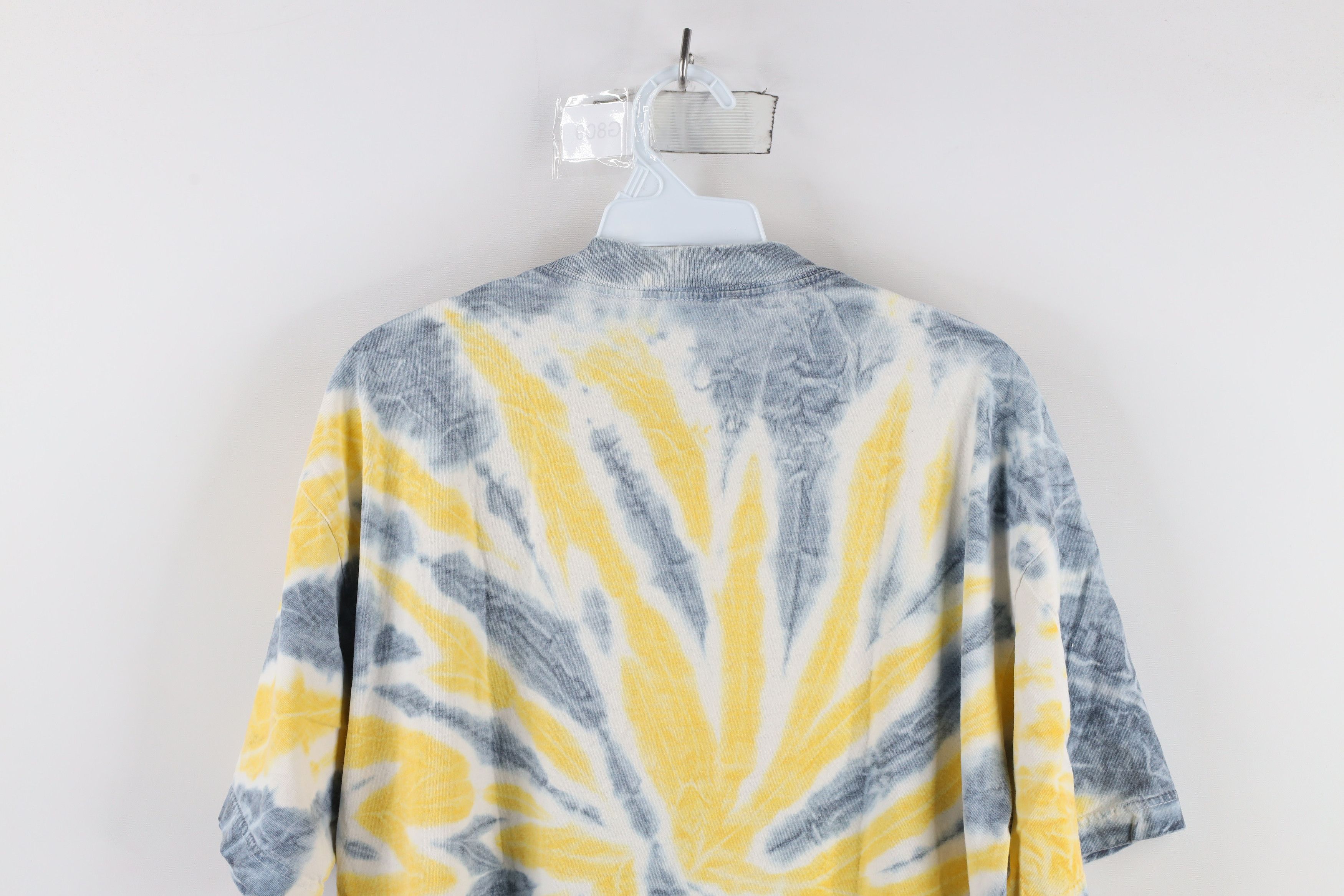 Vintage Vintage 90s Tie Dye Acid Wash University of Michigan T-Shirt Size US L / EU 52-54 / 3 - 12 Thumbnail