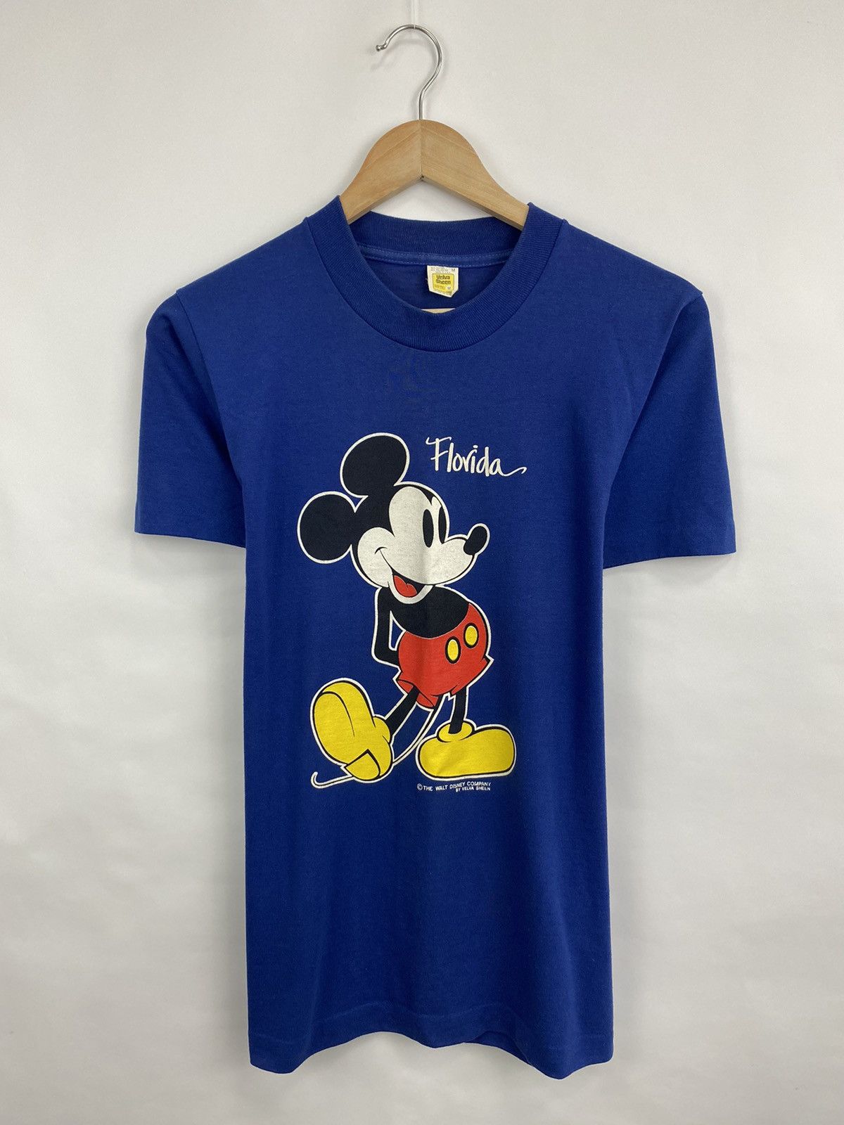 Disney 🇺🇸 Vintage 80s Mickey Mouse Florida Made in USA T-Shirt Size US M / EU 48-50 / 2 - 2 Thumbnail