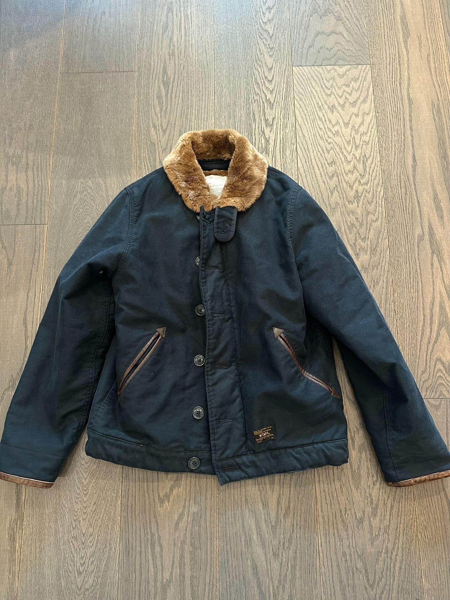 Wtaps wtaps 813 N1 jacket with fur collar Size US XL / EU 56 / 4 - 1 Thumbnail