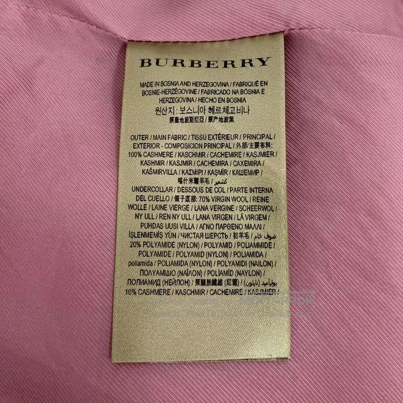 Burberry Burberry Pink Cashmere Women's Coat. Size XS / US 0-2 / IT 36-38 - 6 Thumbnail