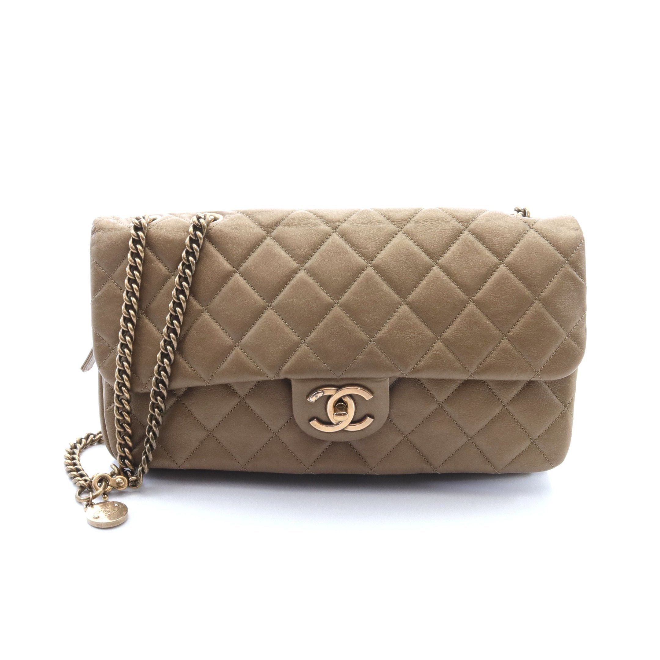 Chanel Chanel Matelasse Chain Shoulder Bag Leather Bronze Antique Gold Hardware Size ONE SIZE - 1 Thumbnail