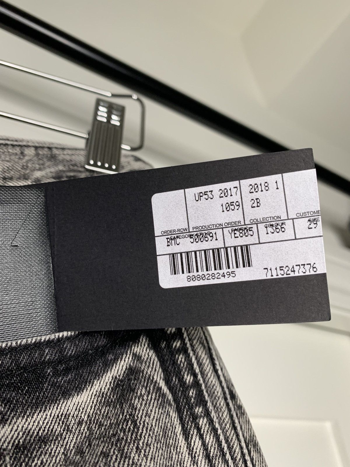 Saint Laurent Paris Saint Laurent Denim Jeans Grey Pants Size US 29 - 8 Thumbnail