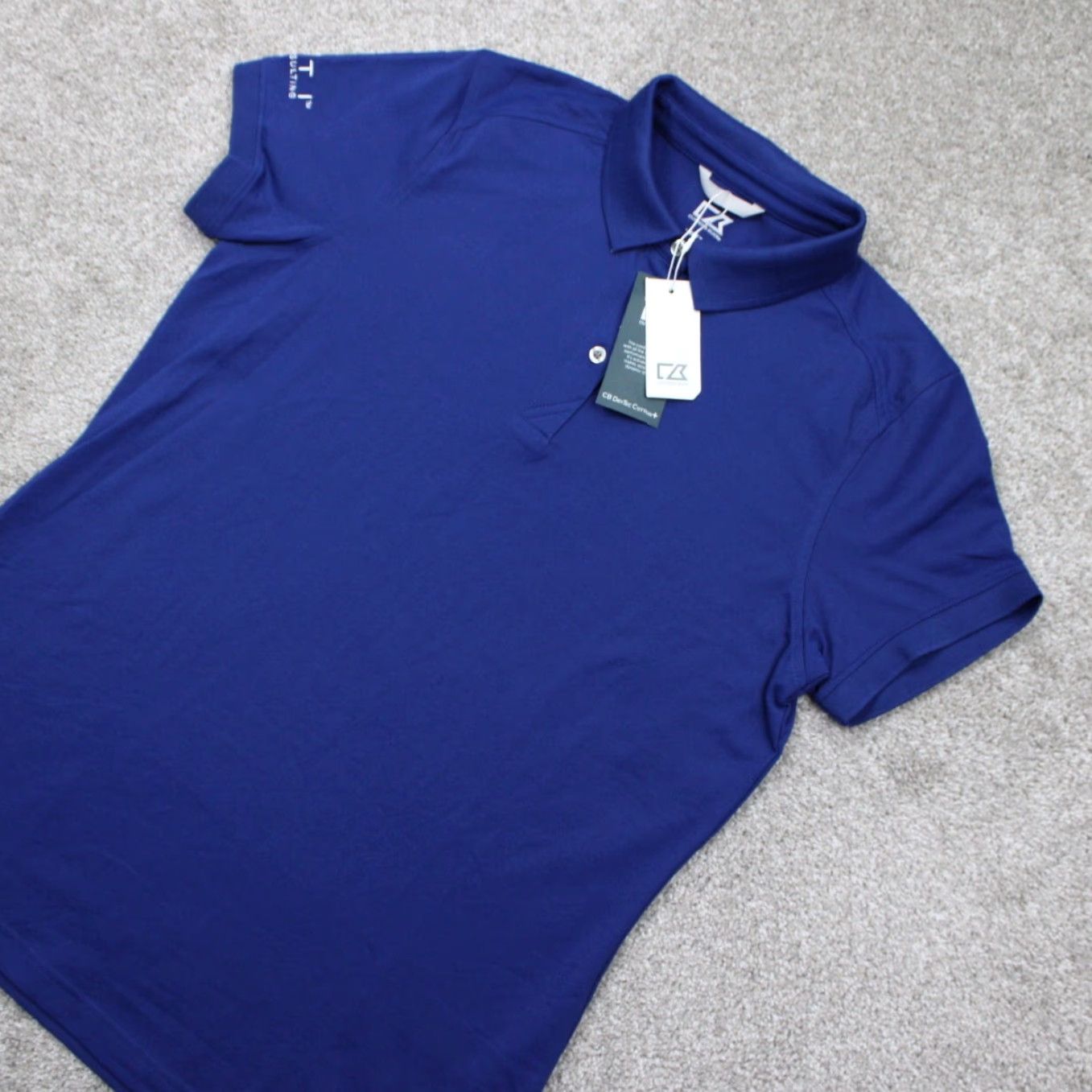 Cutter & Buck Cutter & Buck Polo Shirt Womens XL Blue NWT CB DryTec Cotton+ S/S Pullover Polo Size XL / US 12-14 / IT 48-50 - 3 Thumbnail