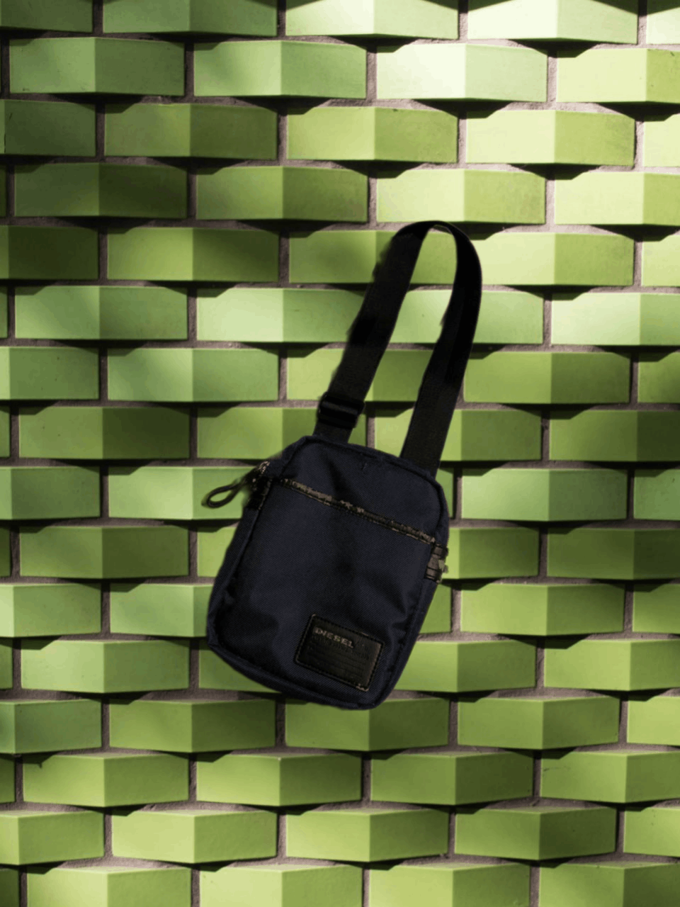 Diesel Y2K Crossbody Messenger Bag in Blue, Men's