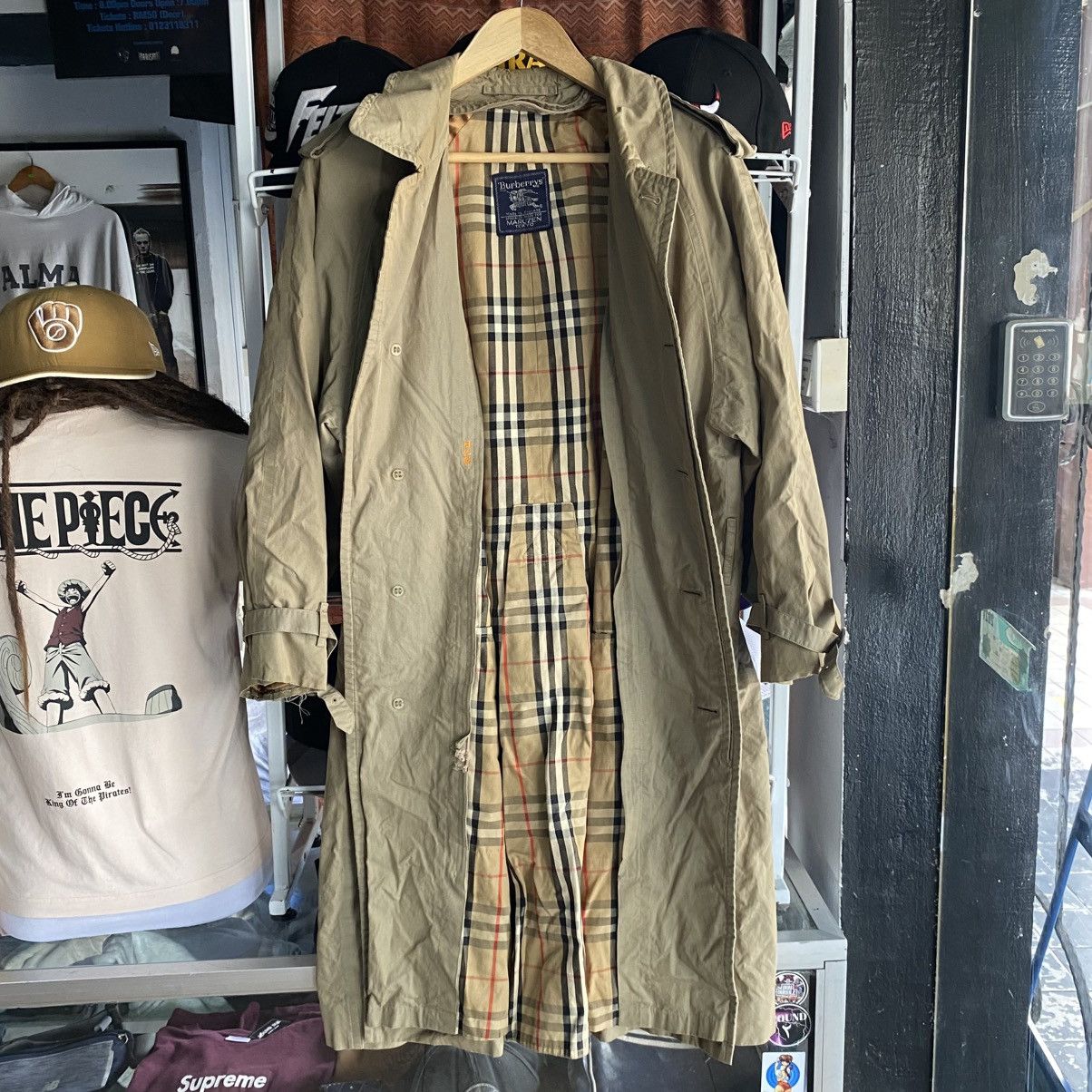Burberry VINTAGE BURBERRY MARUZEN TOKYO Nova Check Trench Coat Beige Size US L / EU 52-54 / 3 - 1 Thumbnail