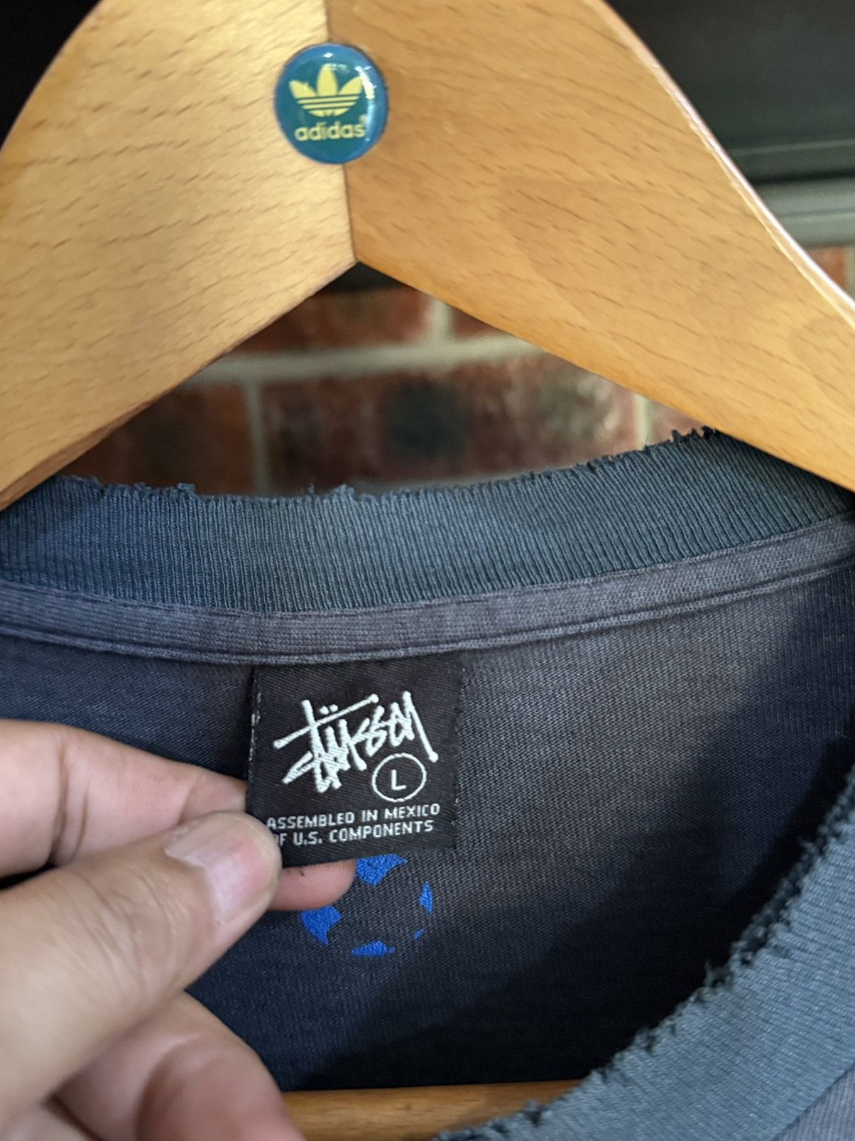Stussy Thrashed Vintage Stussy Streetwear Sun Faded Tee Size US L / EU 52-54 / 3 - 5 Thumbnail