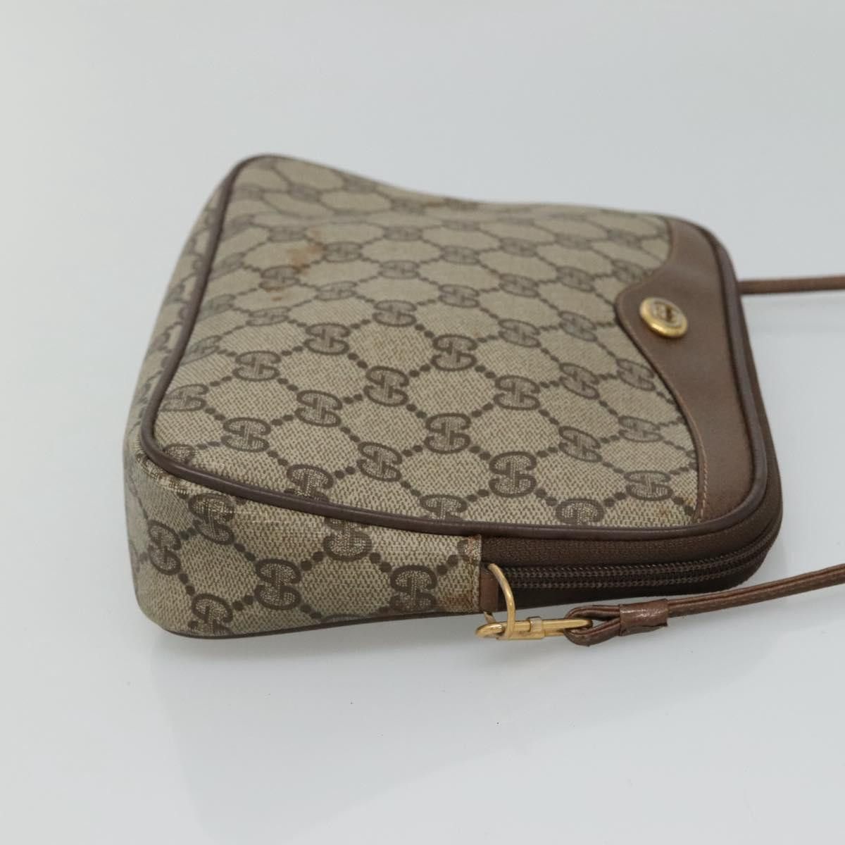 Gucci GUCCI GG Supreme Shoulder Bag Pvc Beige Brown Gold 97 02 068 Size ONE SIZE - 5 Thumbnail