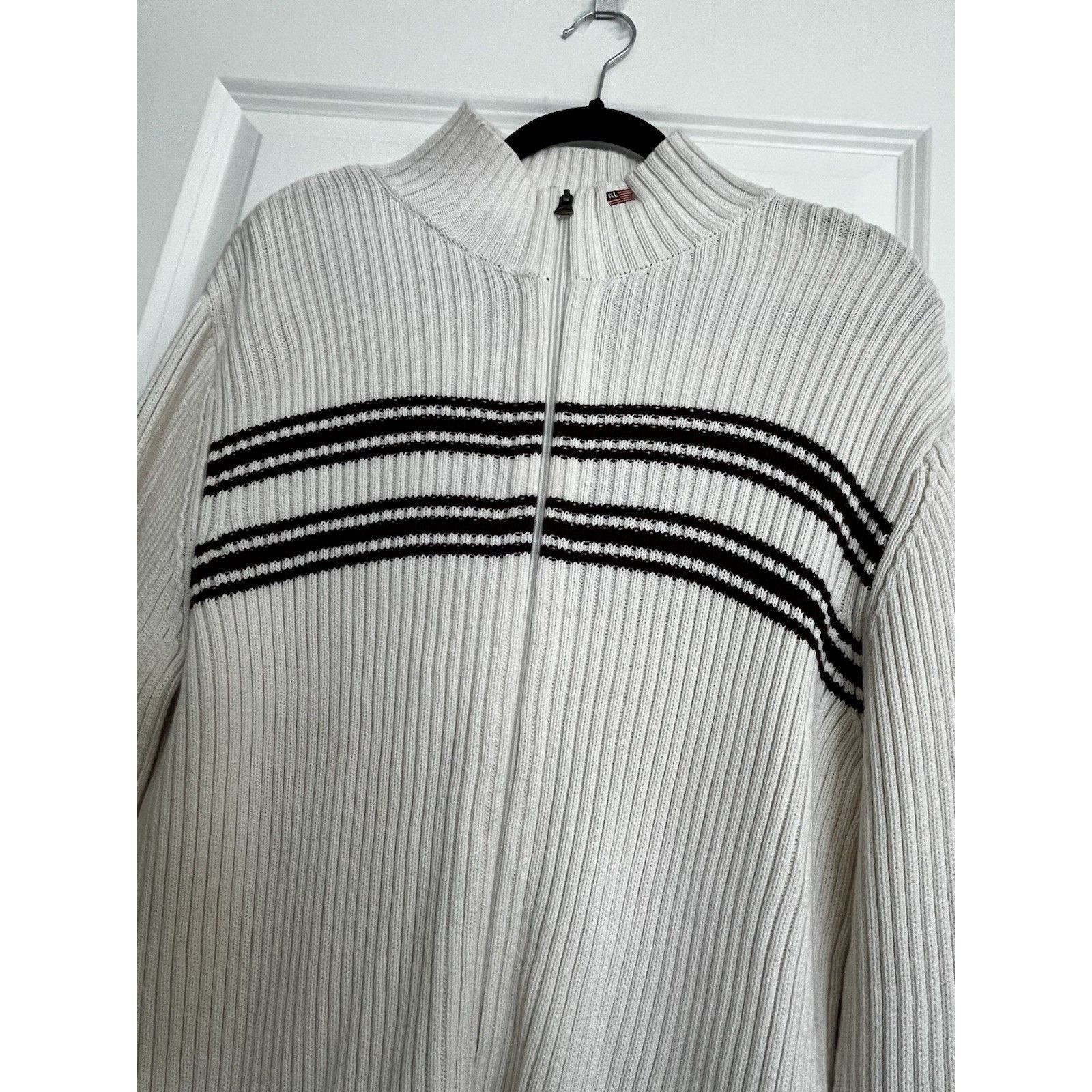 Polo Ralph Lauren VTG Polo Jeans Ralph Lauren Sweater Mens Large Full Zip Size US L / EU 52-54 / 3 - 3 Thumbnail