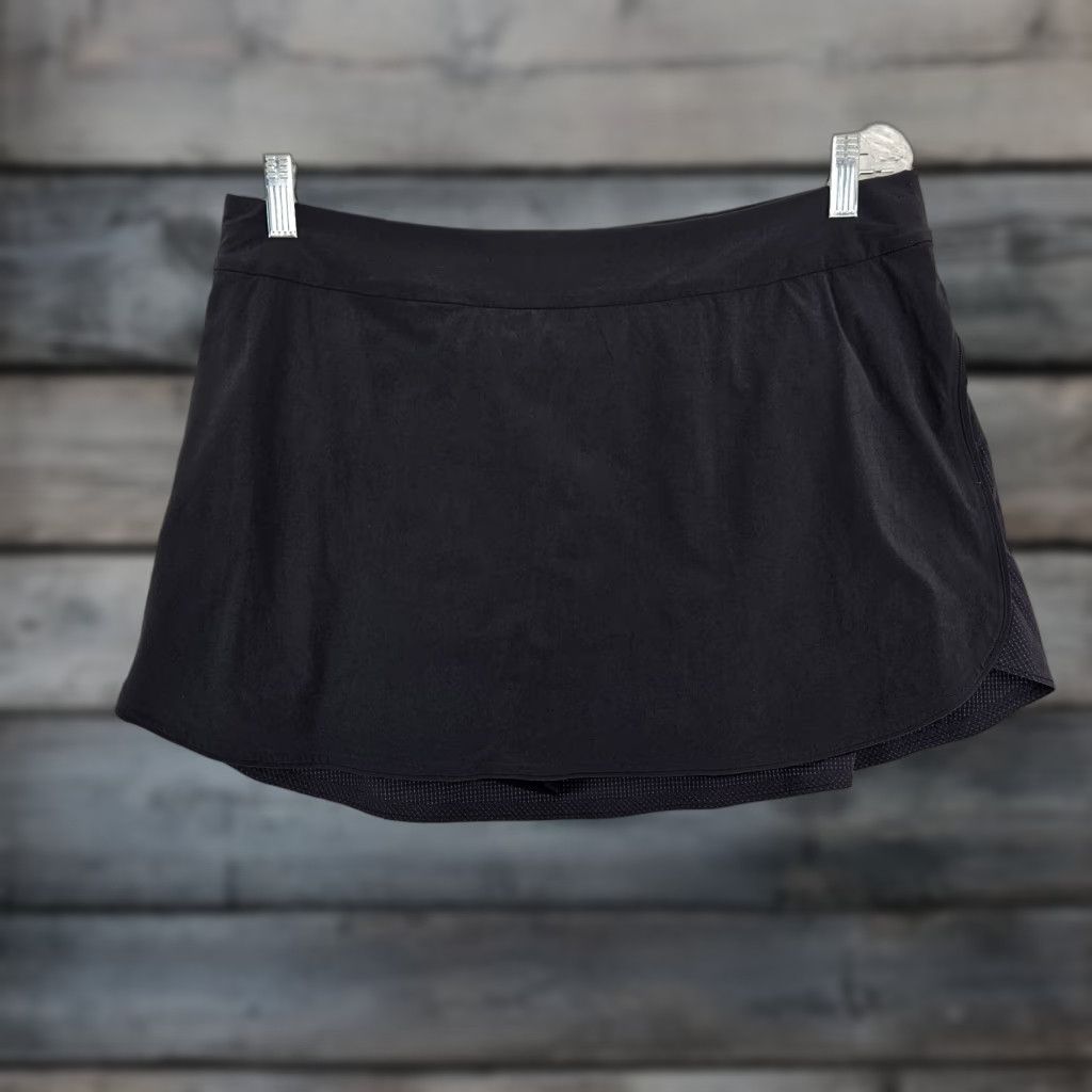 Outdoor Voices Outdoor Voices Skort Sz XL Solid Black Pull On Womens Size ONE SIZE - 1 Thumbnail