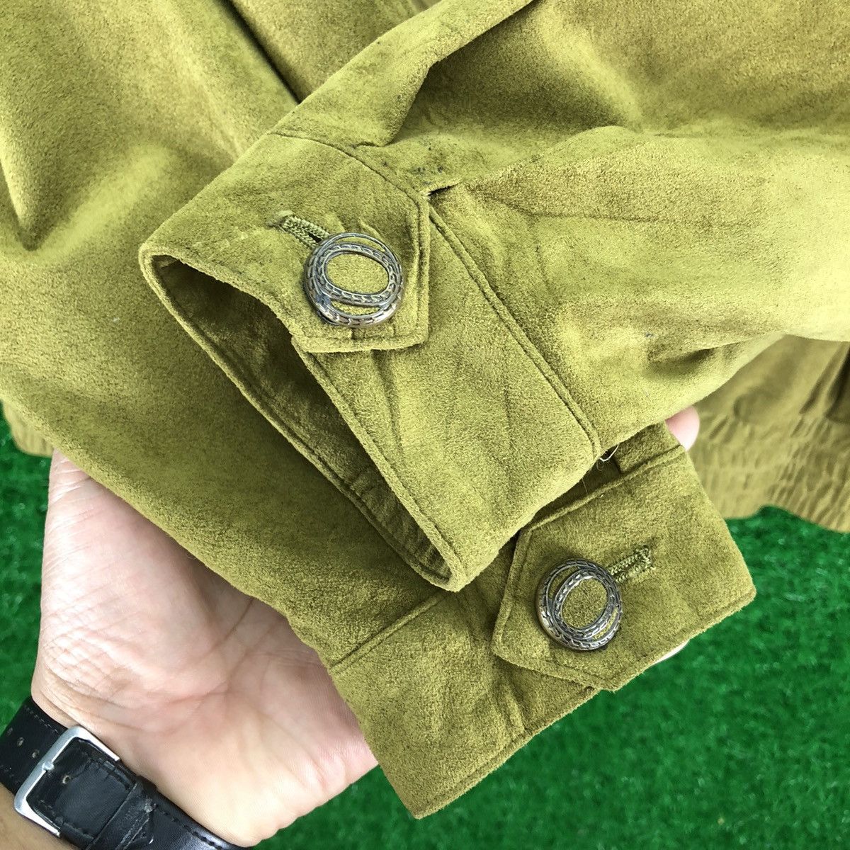 Bruno Piattelli Vintage 80's Bruno Piattelli Roma Moleskin Cropped Coat Size M / US 6-8 / IT 42-44 - 10 Thumbnail