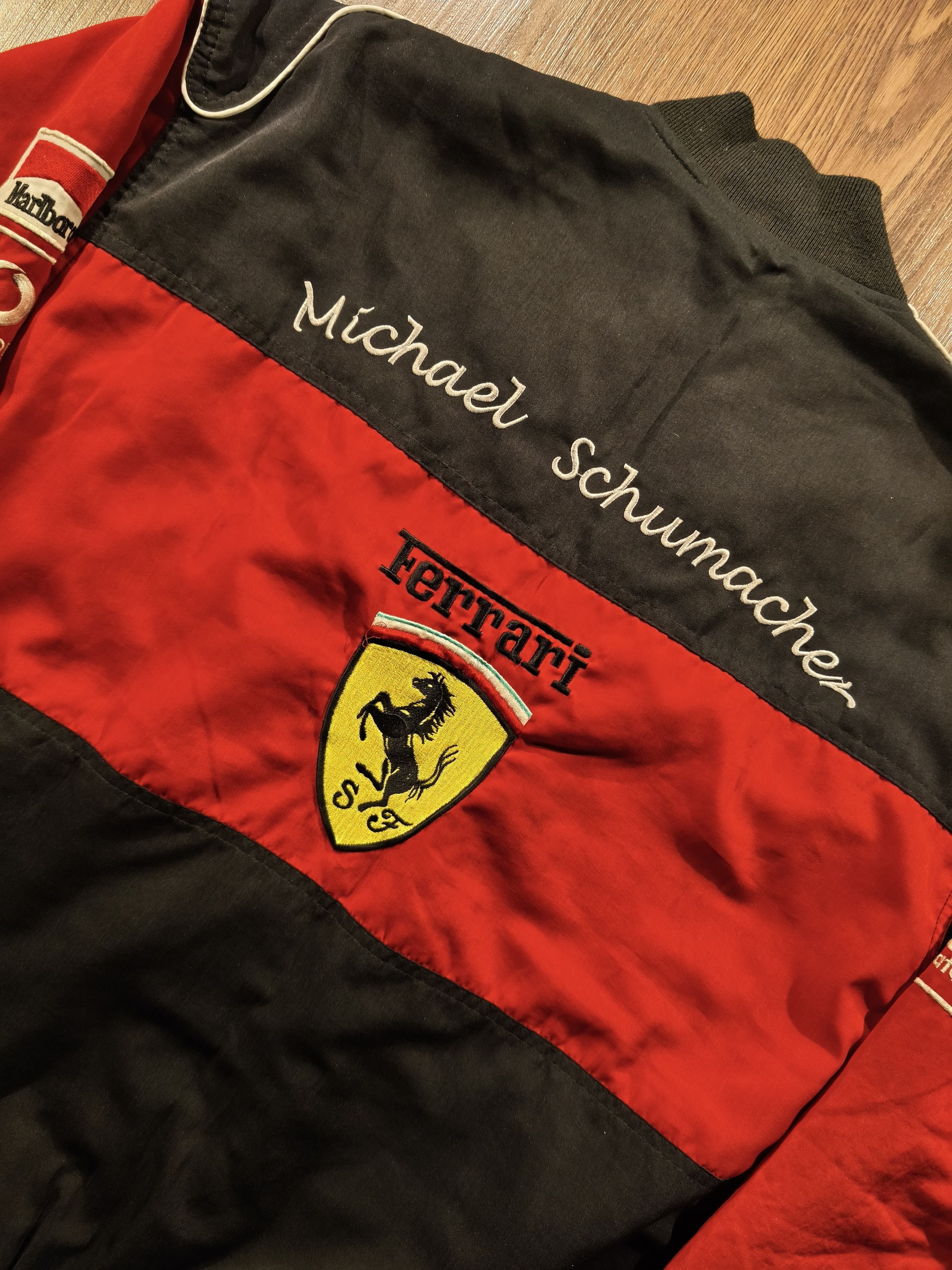 Ferrari Ferrari Marlboro Michael Schumacher Bomber Racing Jacket Size US XL / EU 56 / 4 - 5 Thumbnail
