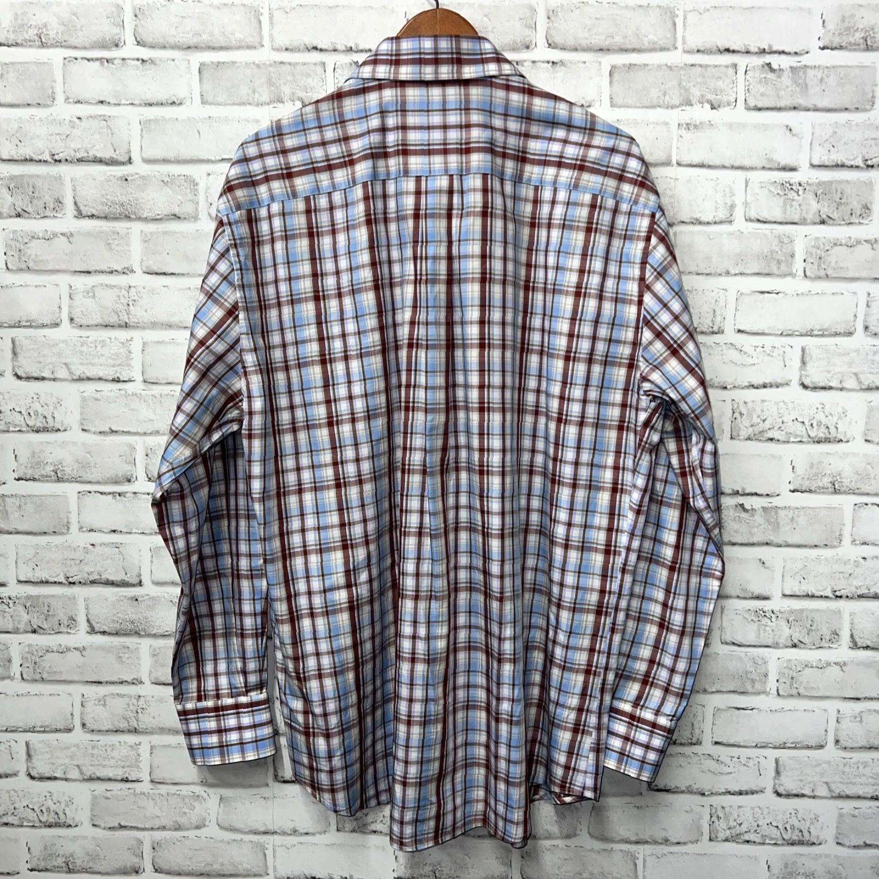 Peter Millar Peter Millar Shirt Mens XL Multicolor Plaid Button-Up Long Sleeve Size US XL / EU 56 / 4 - 5 Thumbnail