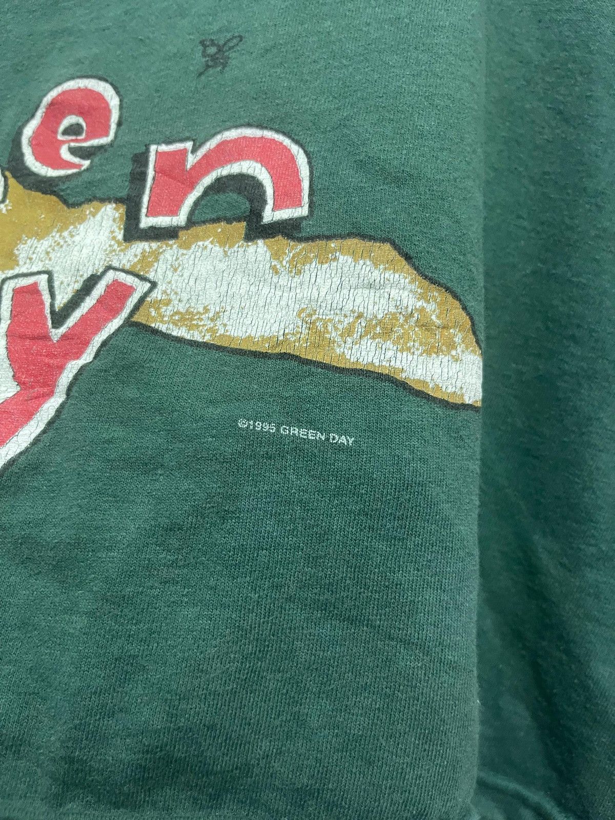 Band Tees Vintage 1995 Green Day Dookie Crop Tshirt Size US L / EU 52-54 / 3 - 9 Thumbnail