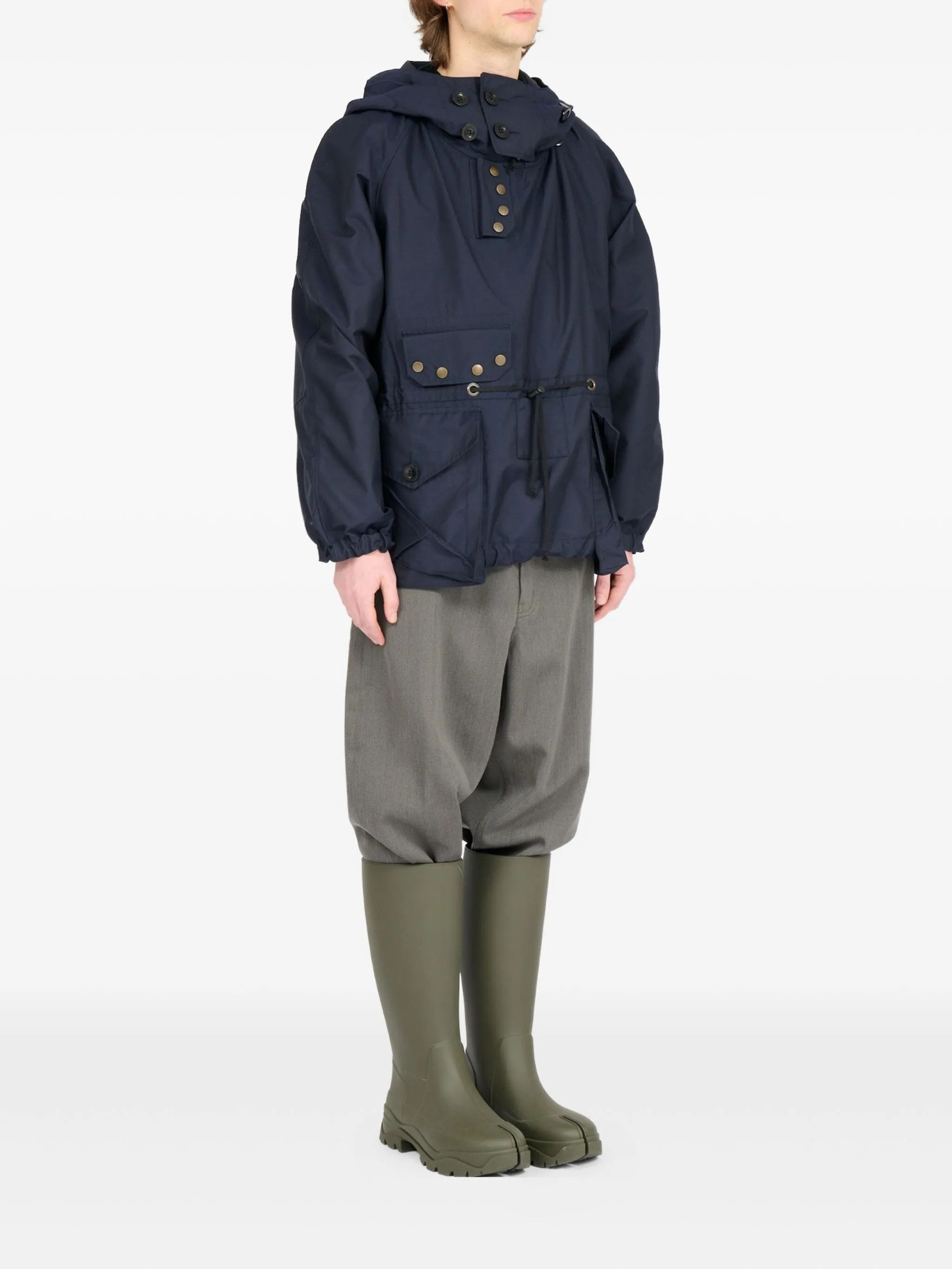 Maison Margiela o1w1db10526 Wind-proof Sports Jacket in Navy Blue Size US S / EU 44-46 / 1 - 3 Thumbnail