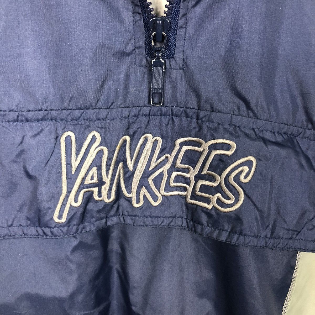 New York Yankees 🔥VINTAGE LIGHT JACKET ANORAK PULL OVER STARTER NY YANKEES Size US L / EU 52-54 / 3 - 21 Thumbnail