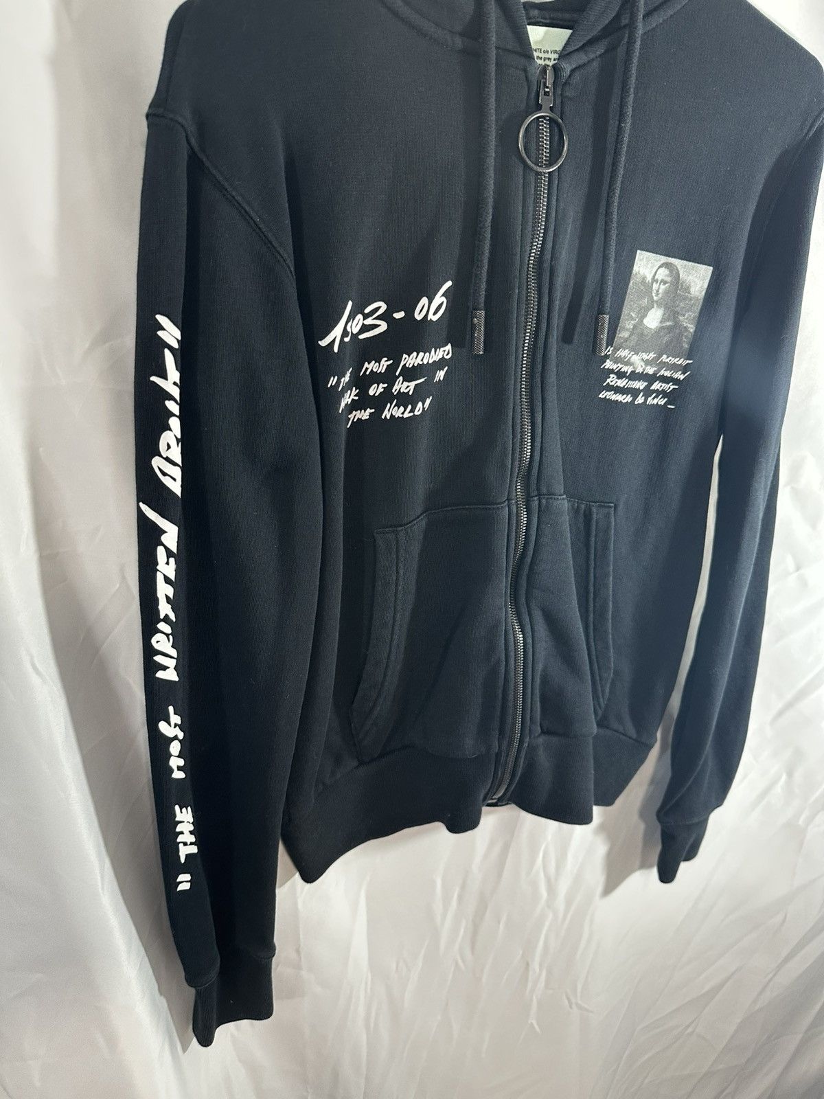 Off-White Off white Hoodie zip Mona Lisa Size US XXS / EU 40 - 3 Thumbnail
