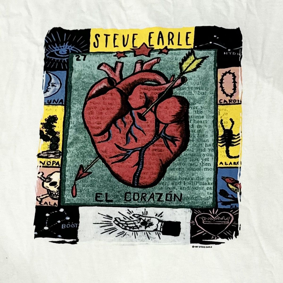 Band Tees × Vintage VINTAGE 1997 STEVE EARLE BAND TEE! Size US XL / EU 56 / 4 - 1 Thumbnail